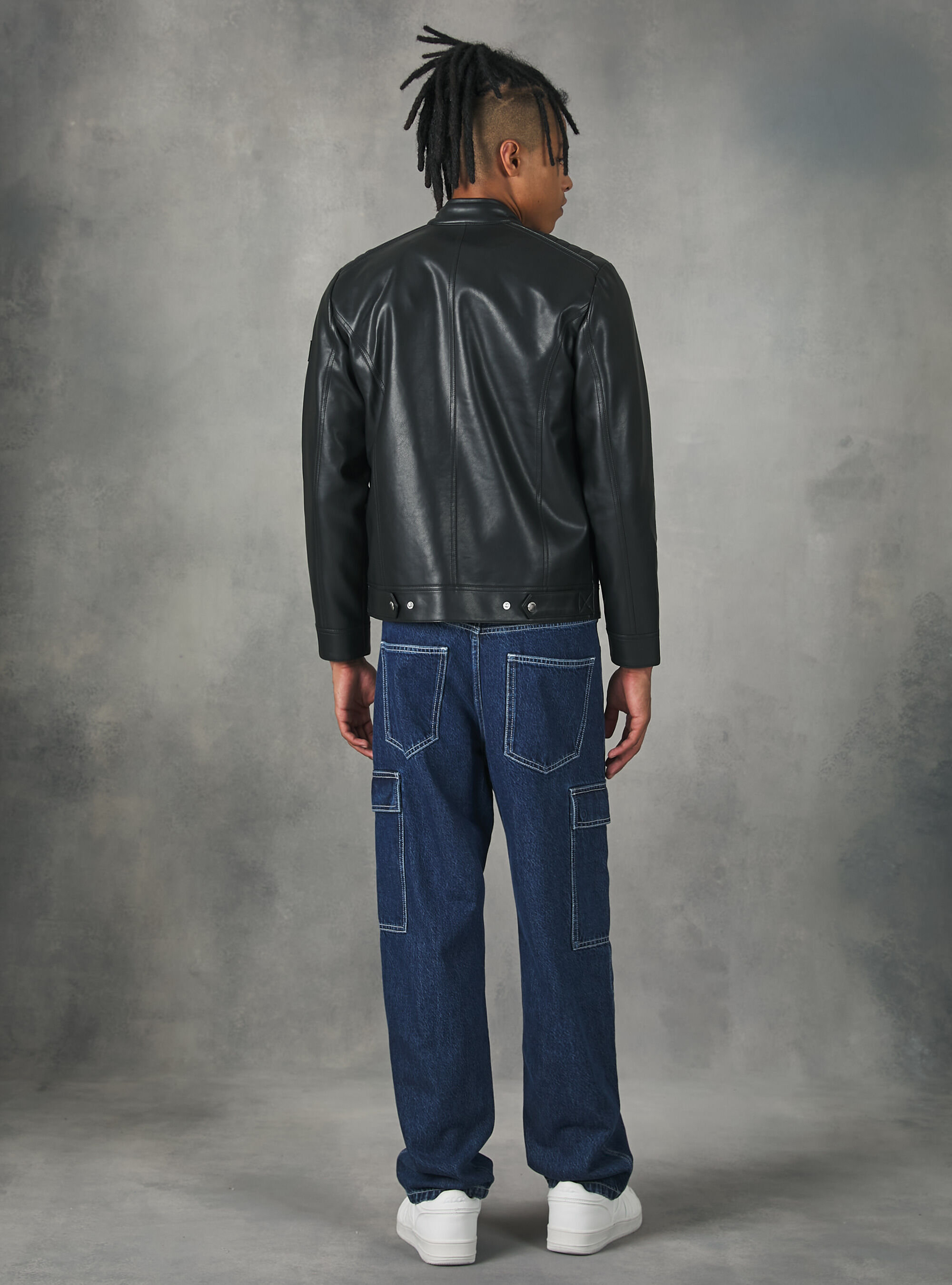 Leather effect biker jacket Alcott Men s Jackets
