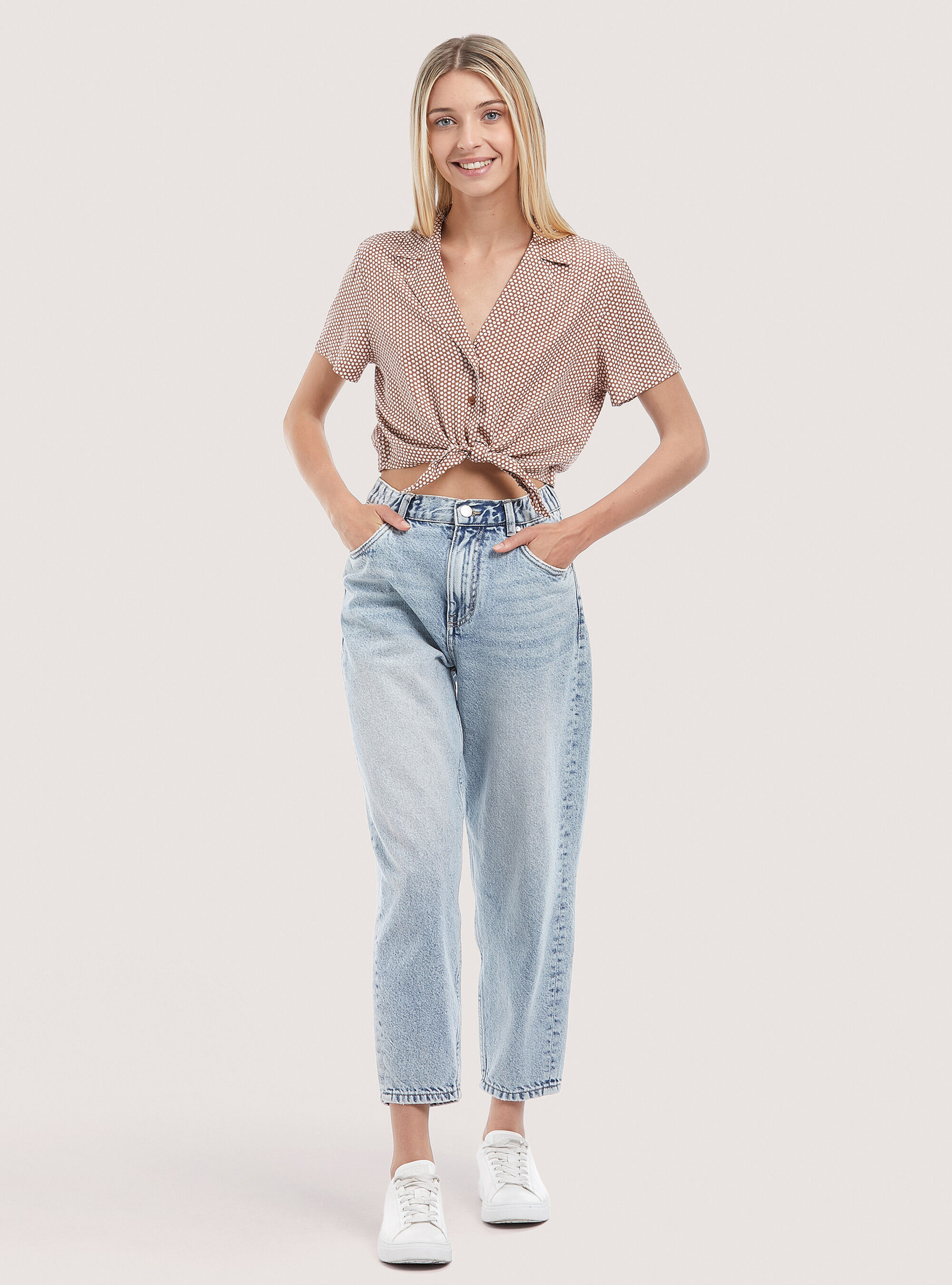 Camicia con deals nodo in vita