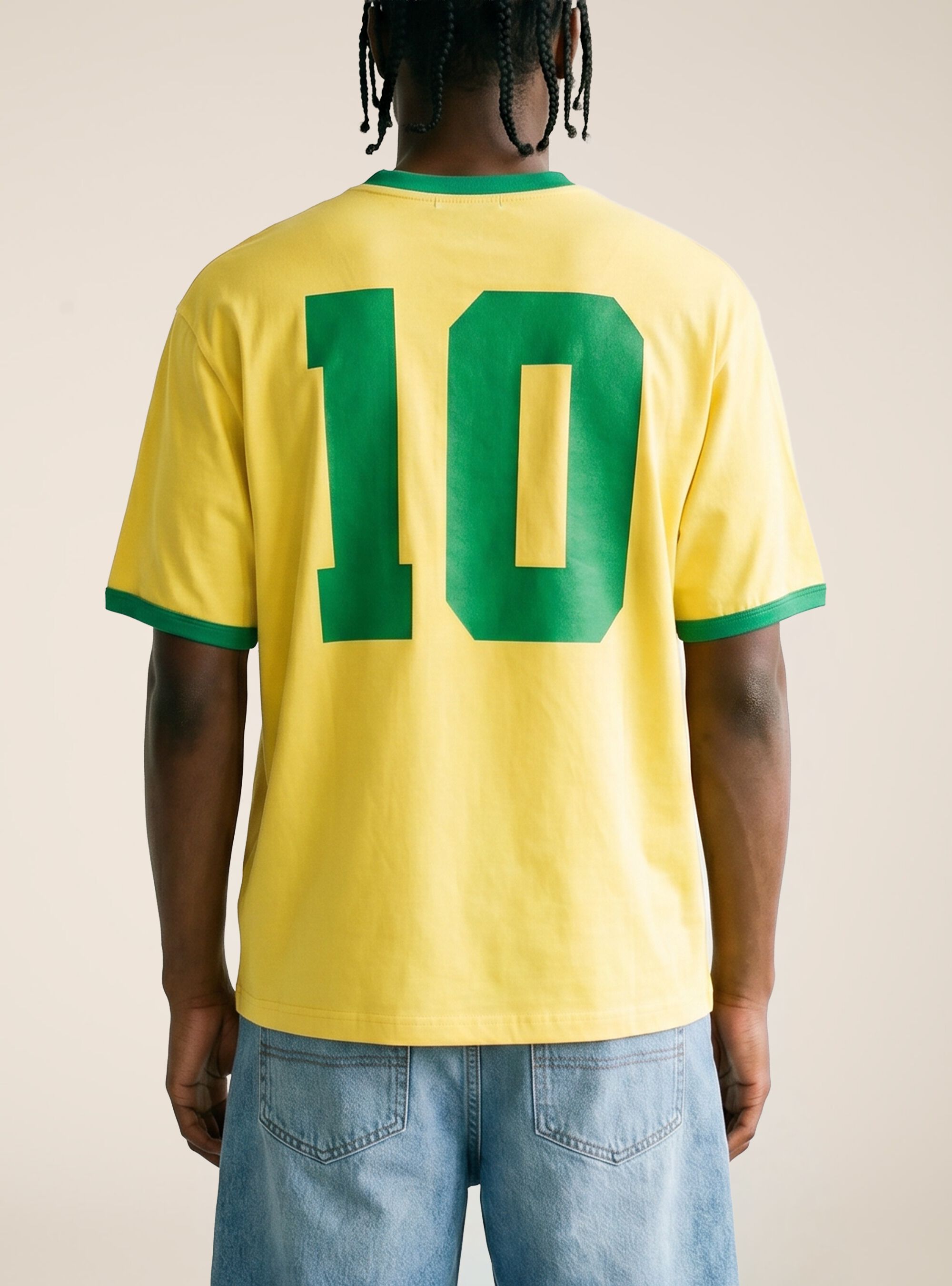 T-shirt boxy fit con stampa mondiali, YE2 YELLOW MEDIUM