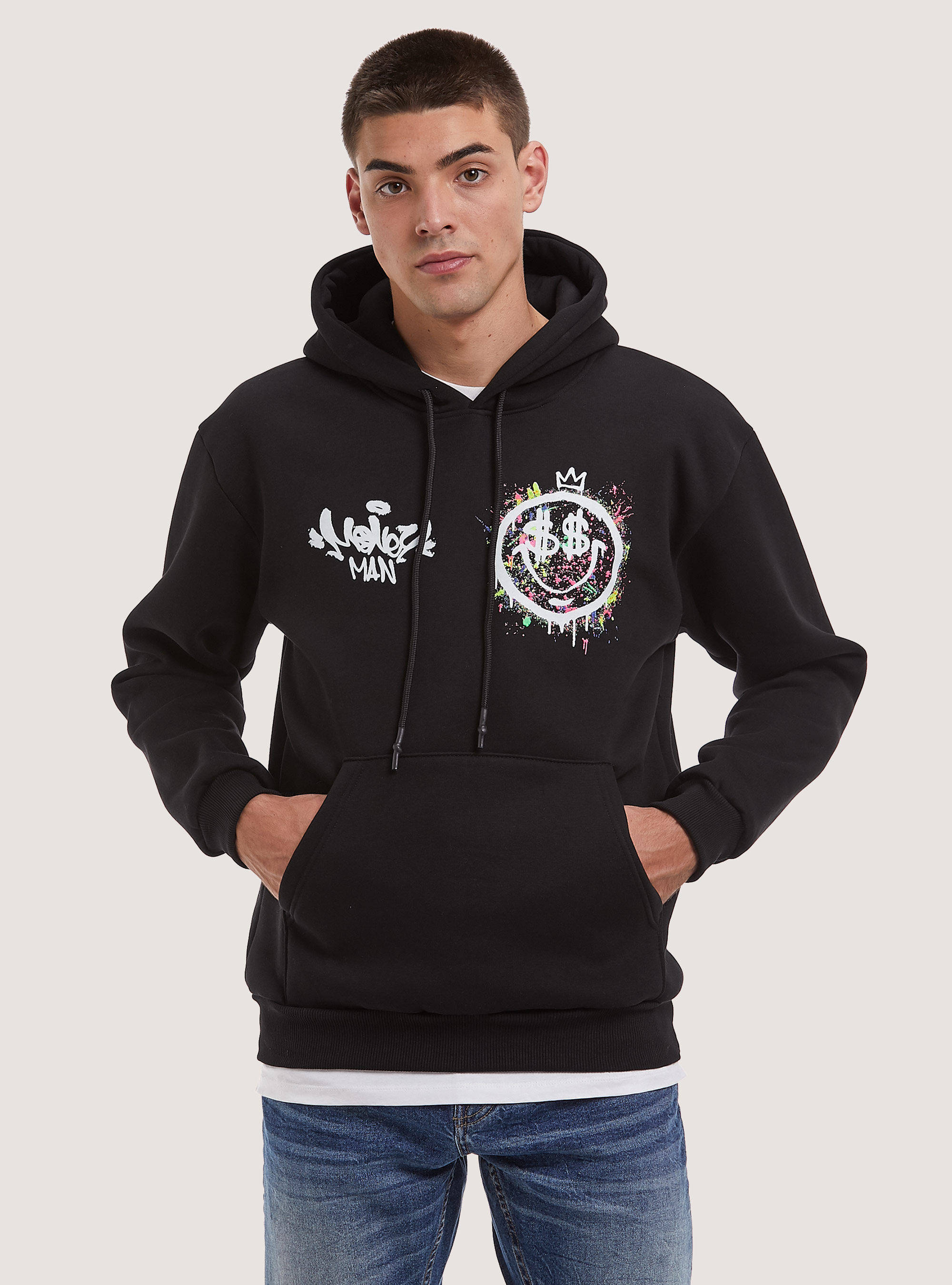 Felpa con stampa Smile Collection