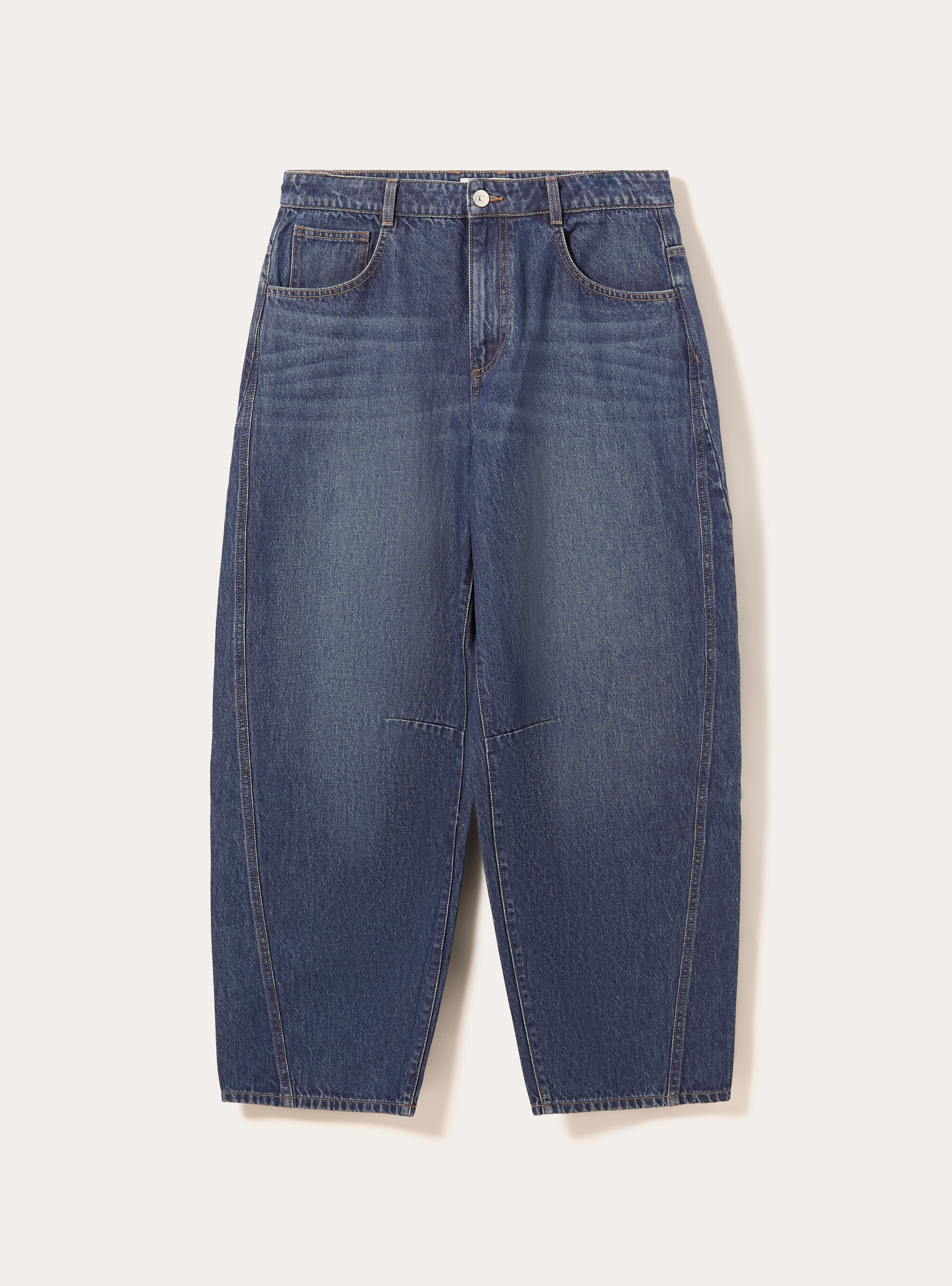 Vaqueros con corte globo, D002 MEDIUM DARK BLUE