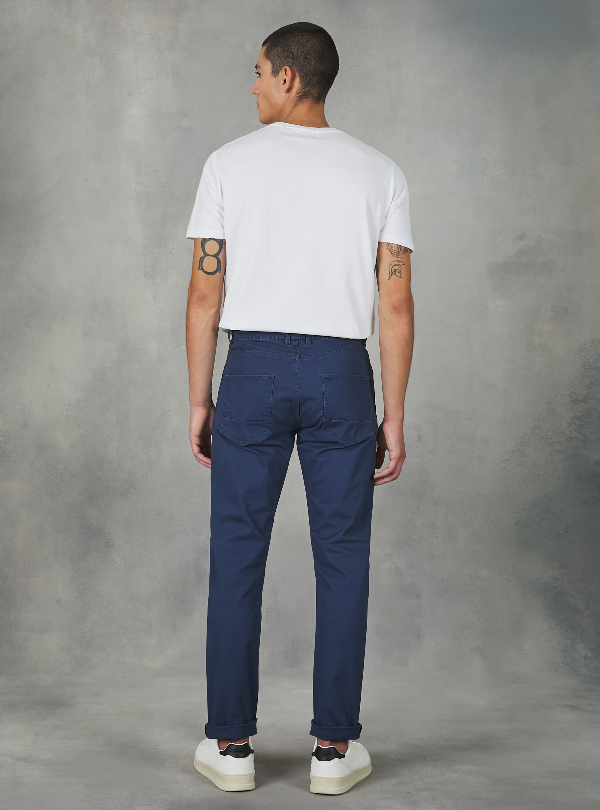 Skinny shop cotton trousers