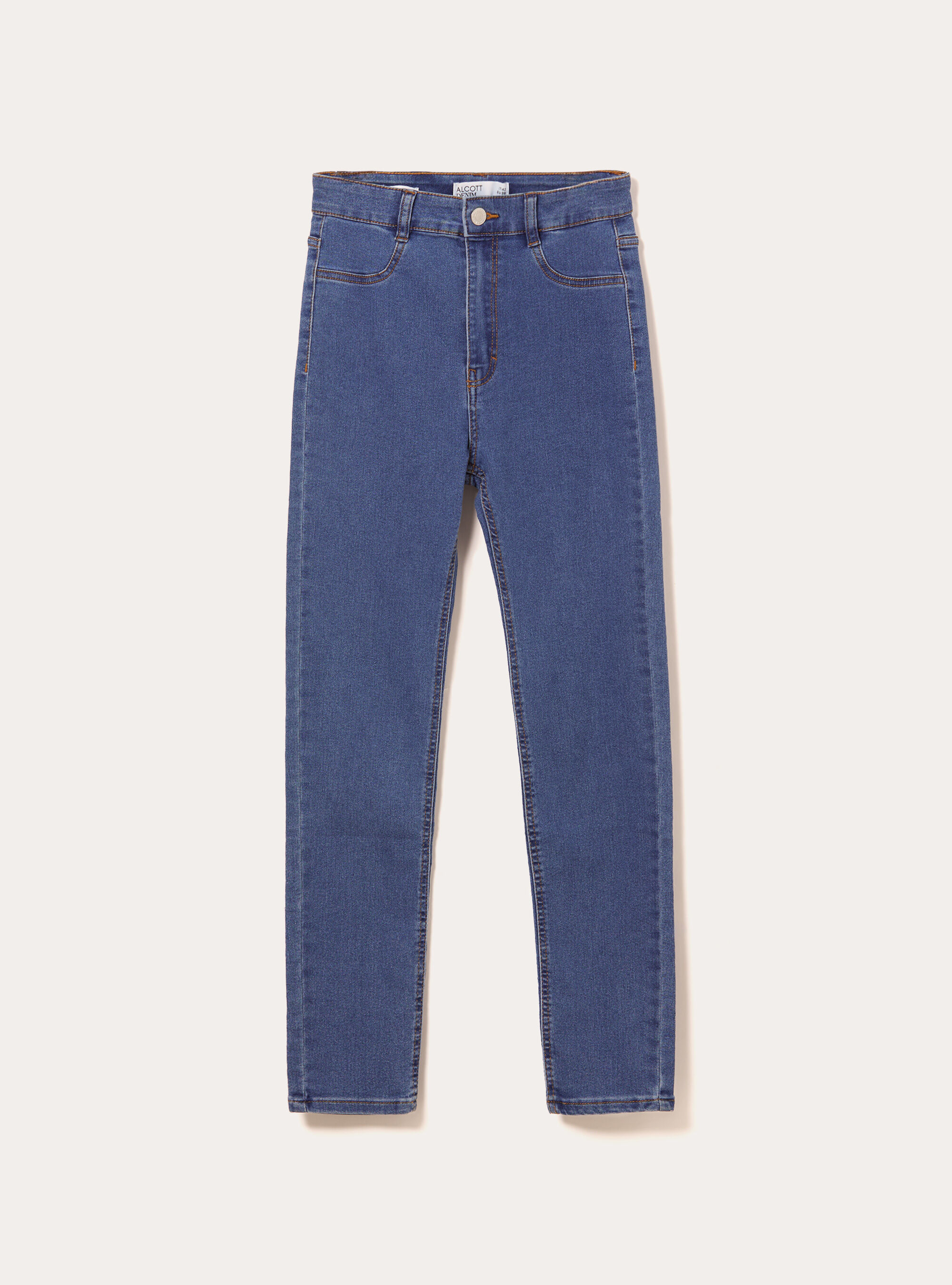 Stretch denim skinny jeans, BLUE