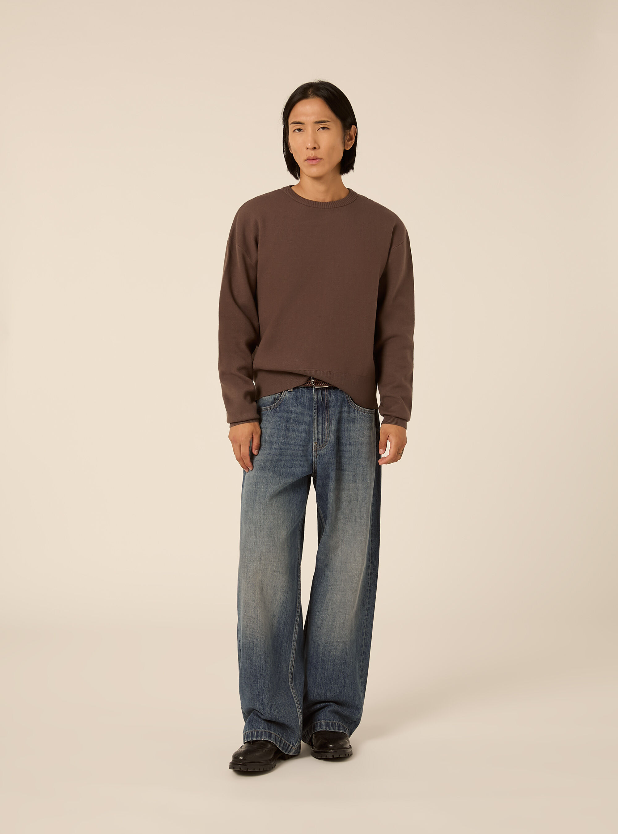 Pullover boxy fit morbido