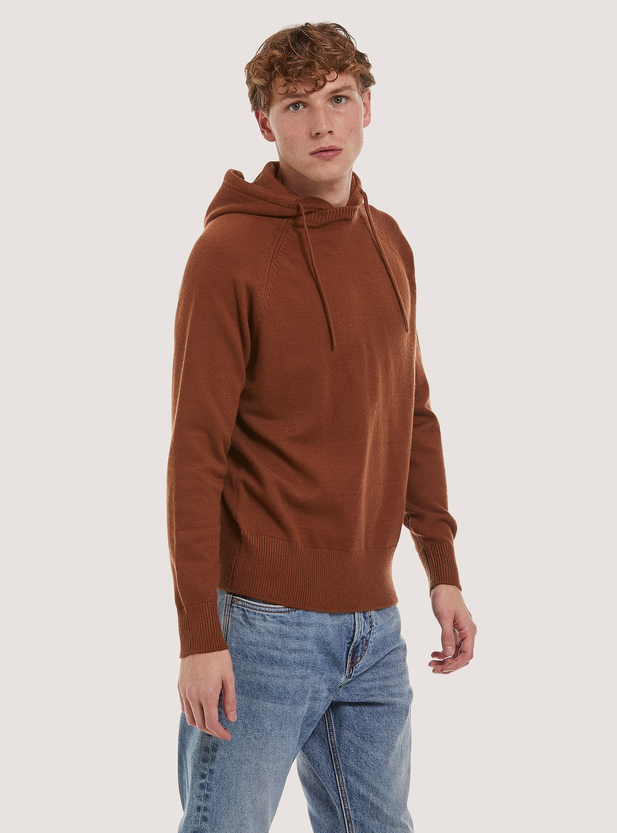 Jersey de punto suave con capucha, TB1 TOBACCO DARK