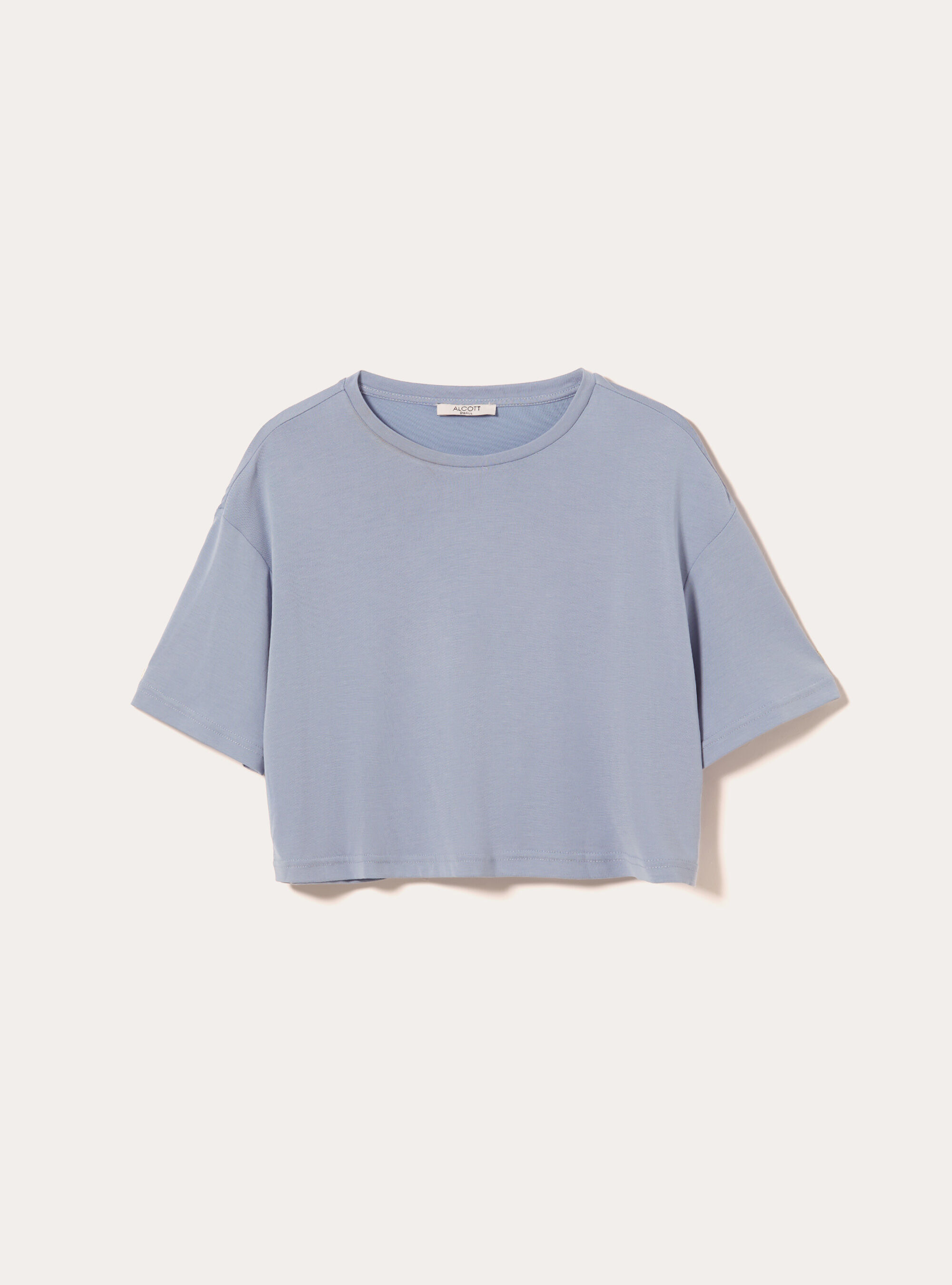 Gek&uuml;rztes T-Shirt mit weichem Griff, AZ3 AZURE LIGHT