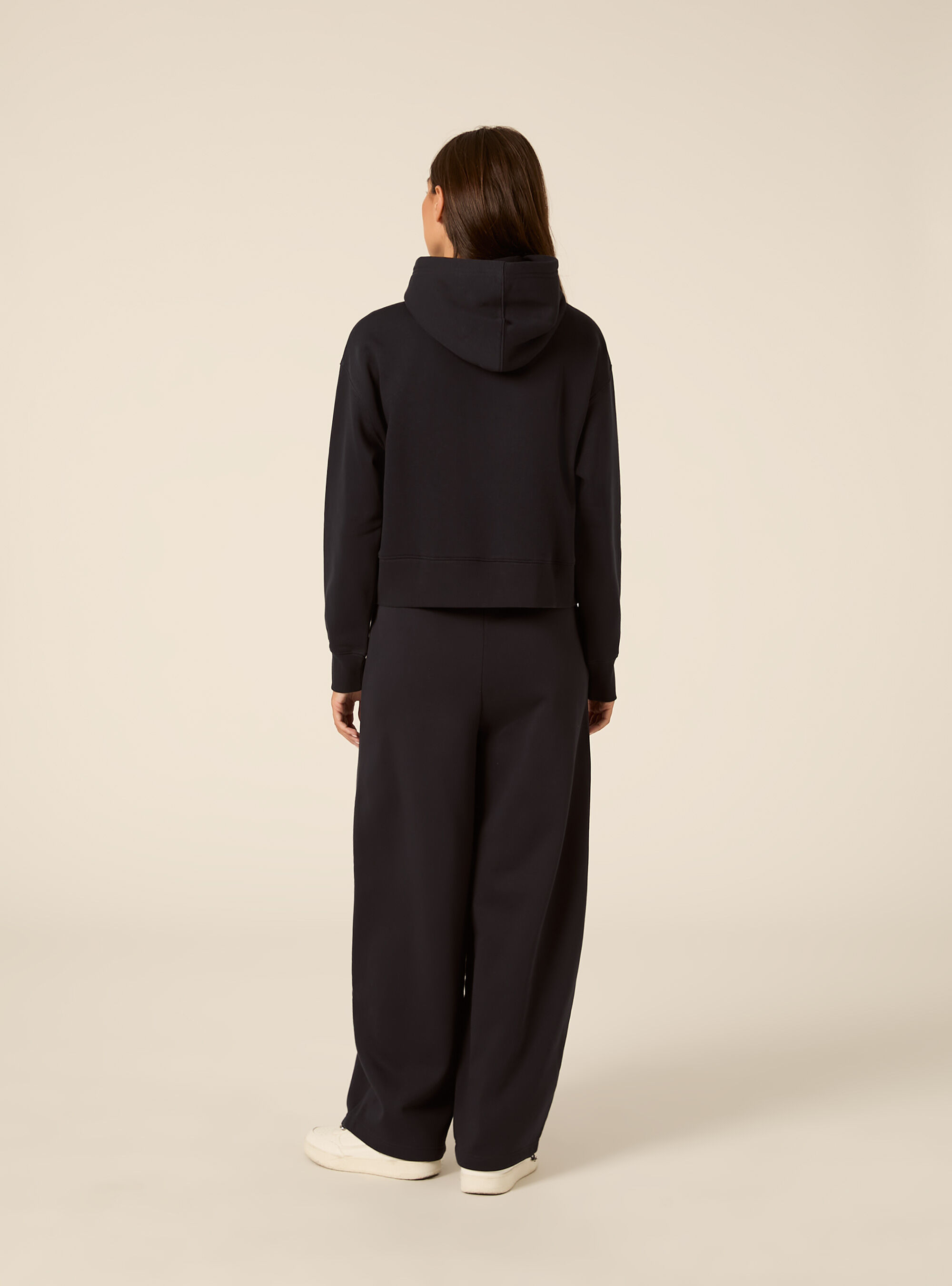 Felpa boxy con cappuccio, NA1 NAVY DARK