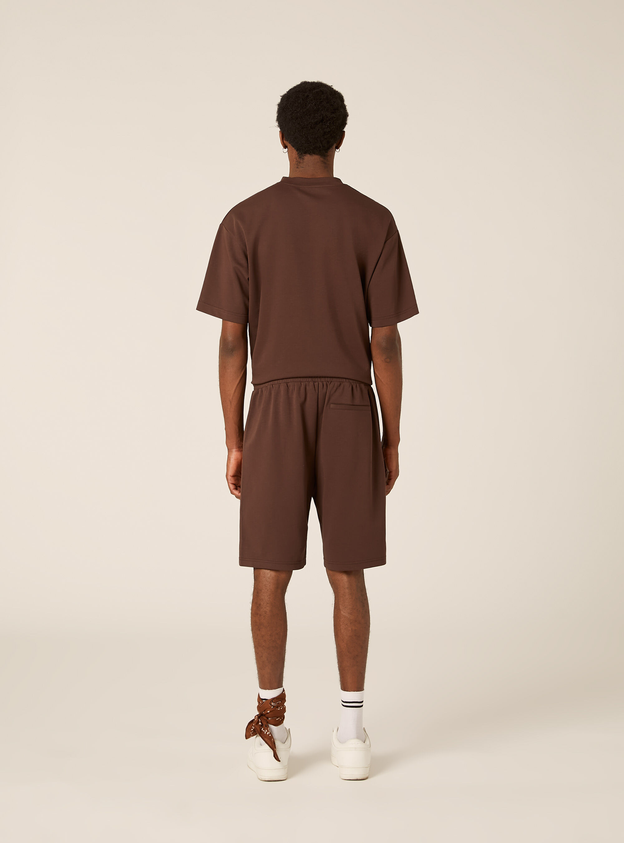 AIRes jersey Bermuda shorts, BR1 BROWN DARK