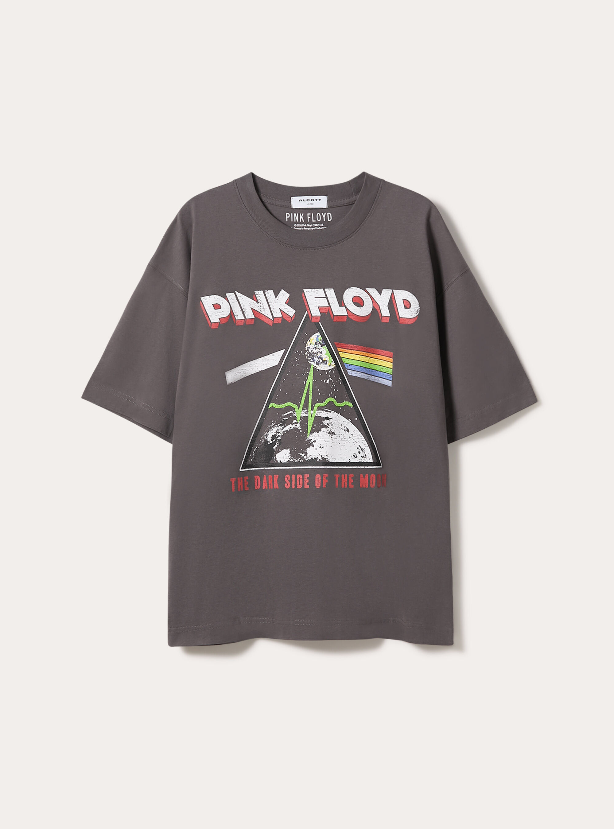 Pink Floyd / Alcott boxy fit T-shirt, GY1 GREY DARK
