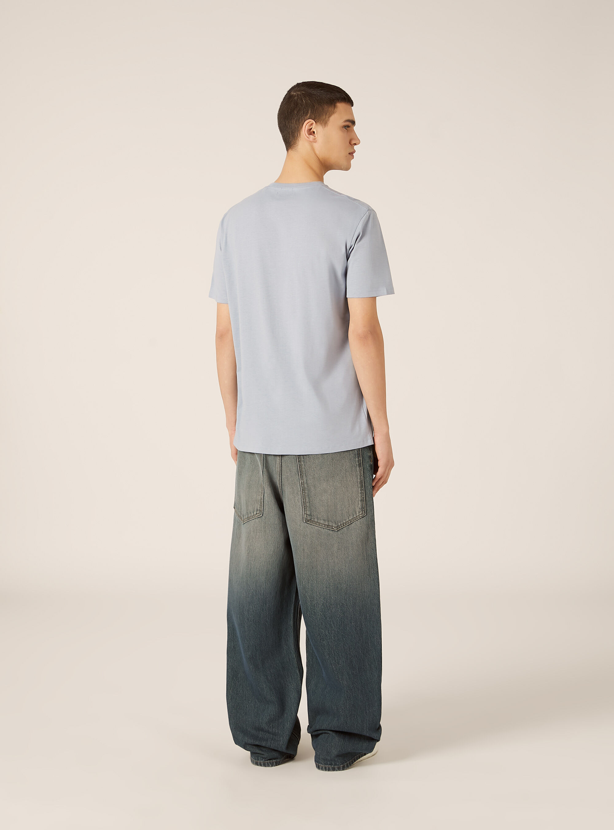 Maglietta girocollo basica, AZ3 AZURE LIGHT