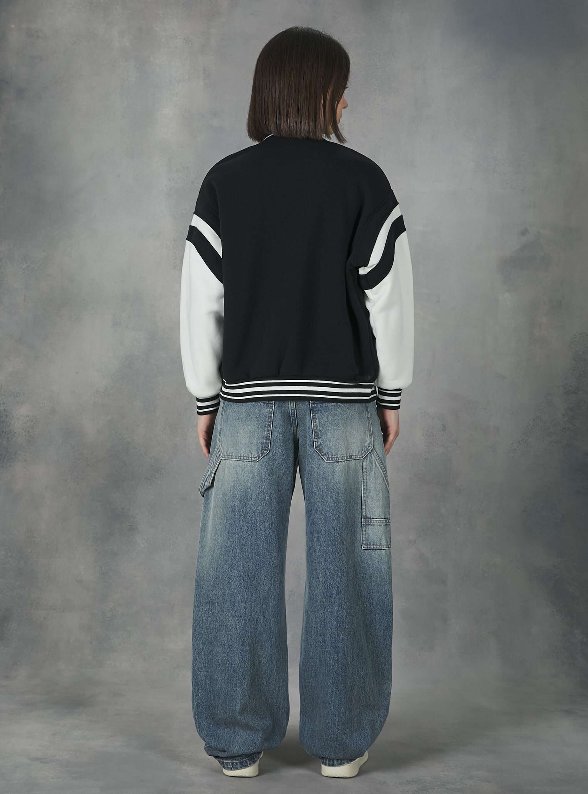 College Bomber Jacket with print