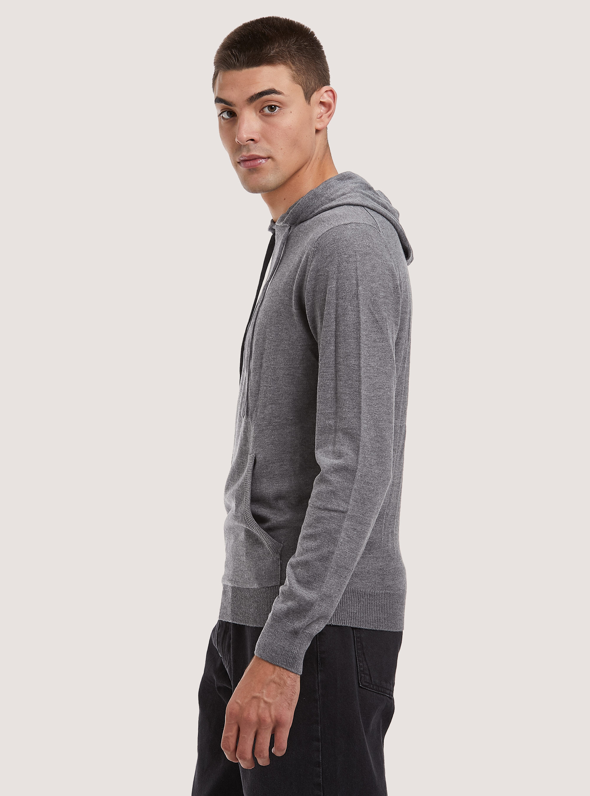 Hooded pullover, MGY2 GREY MEL MEDIUM