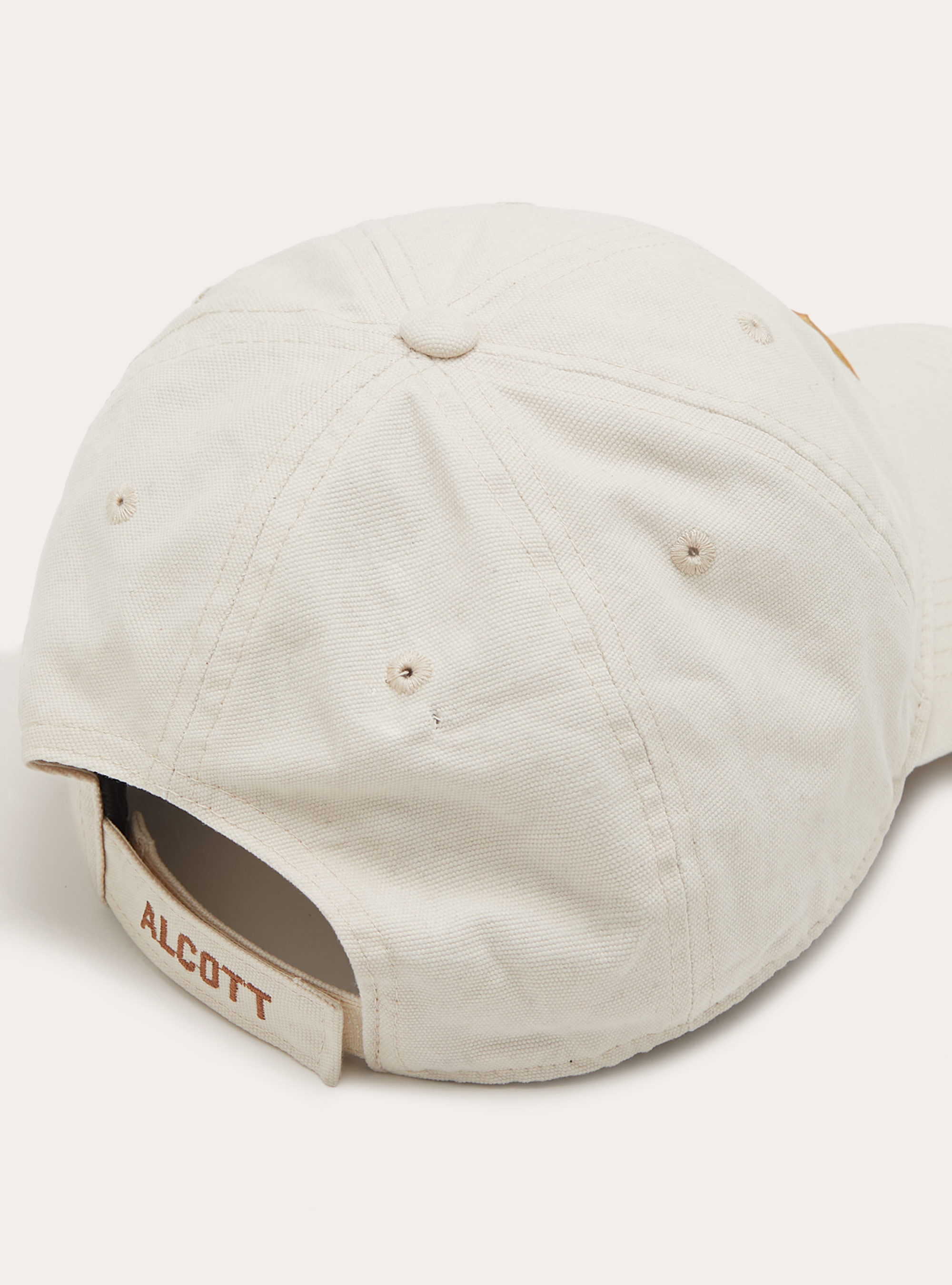 Cappello da baseball con patch effetto pelle, SA1 SAND DARK