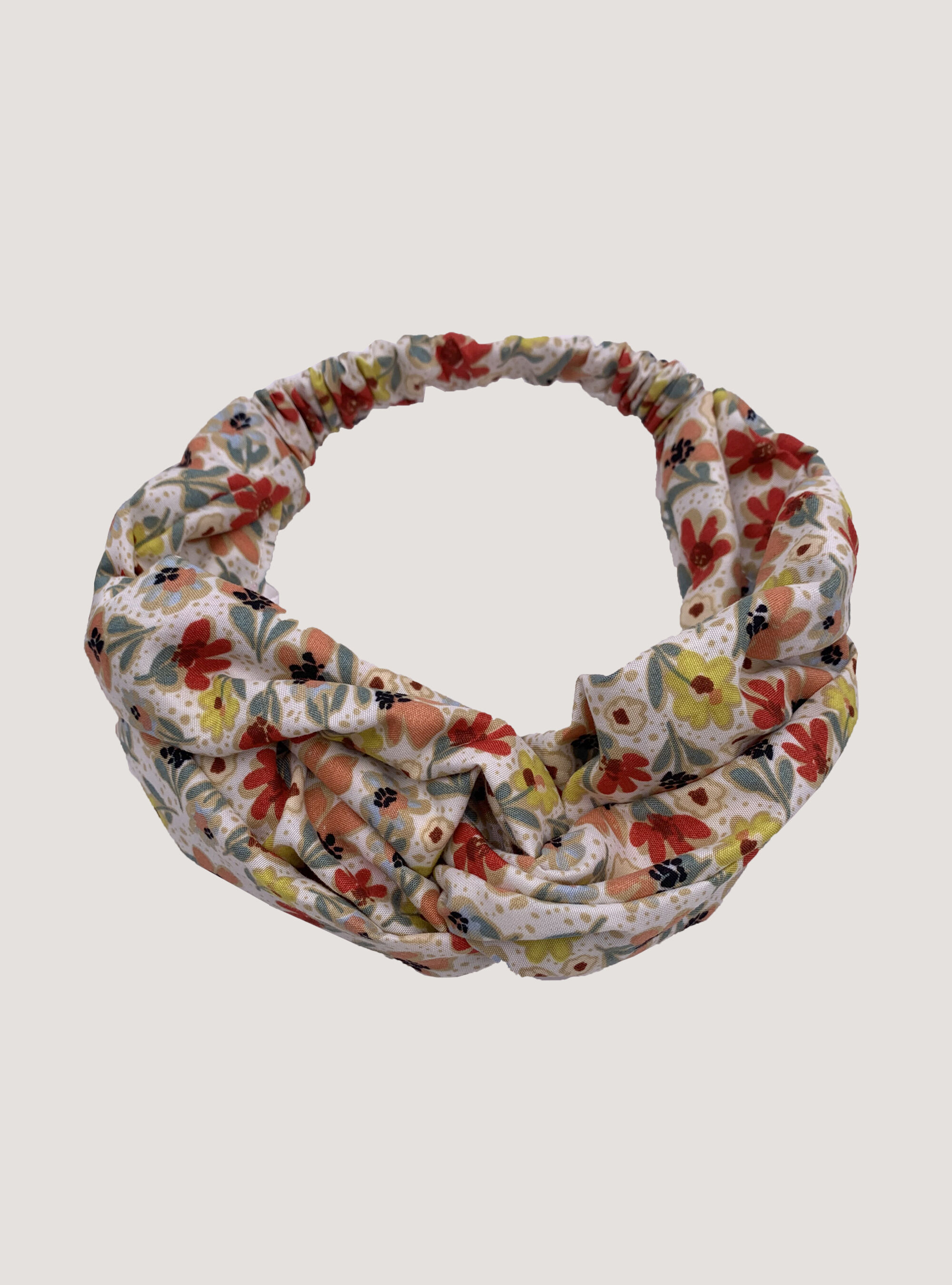 Fascia per capelli a fantasia, FLOR BLANCA