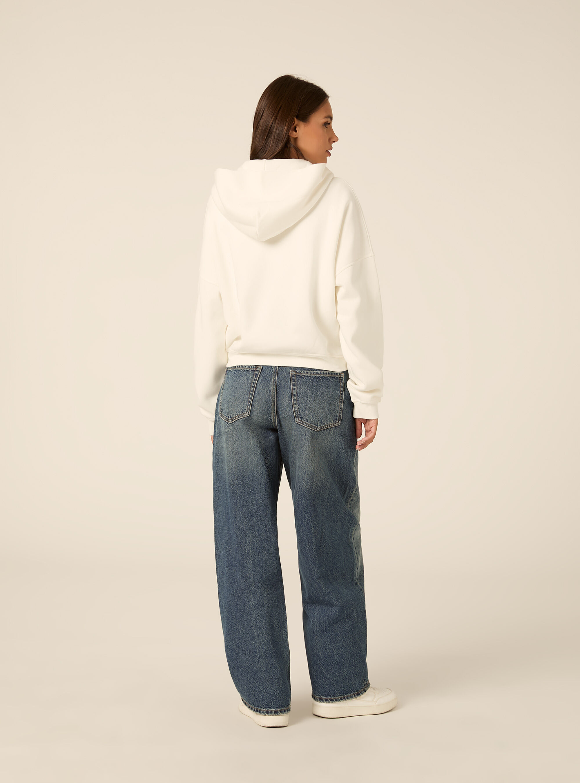 Cardigan cappuccio oversize
