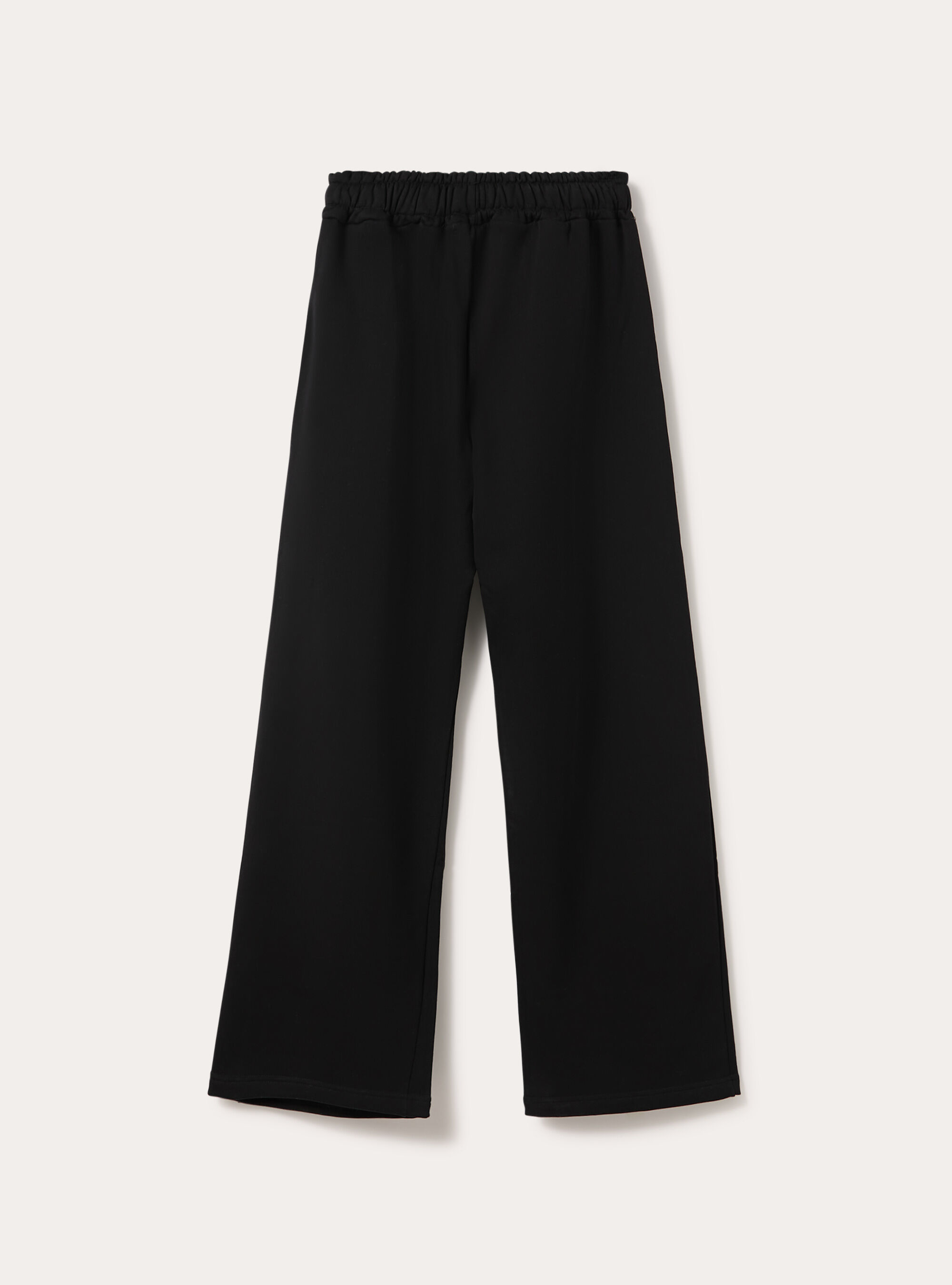Jogger loose fit  in felpa, BK1 BLACK