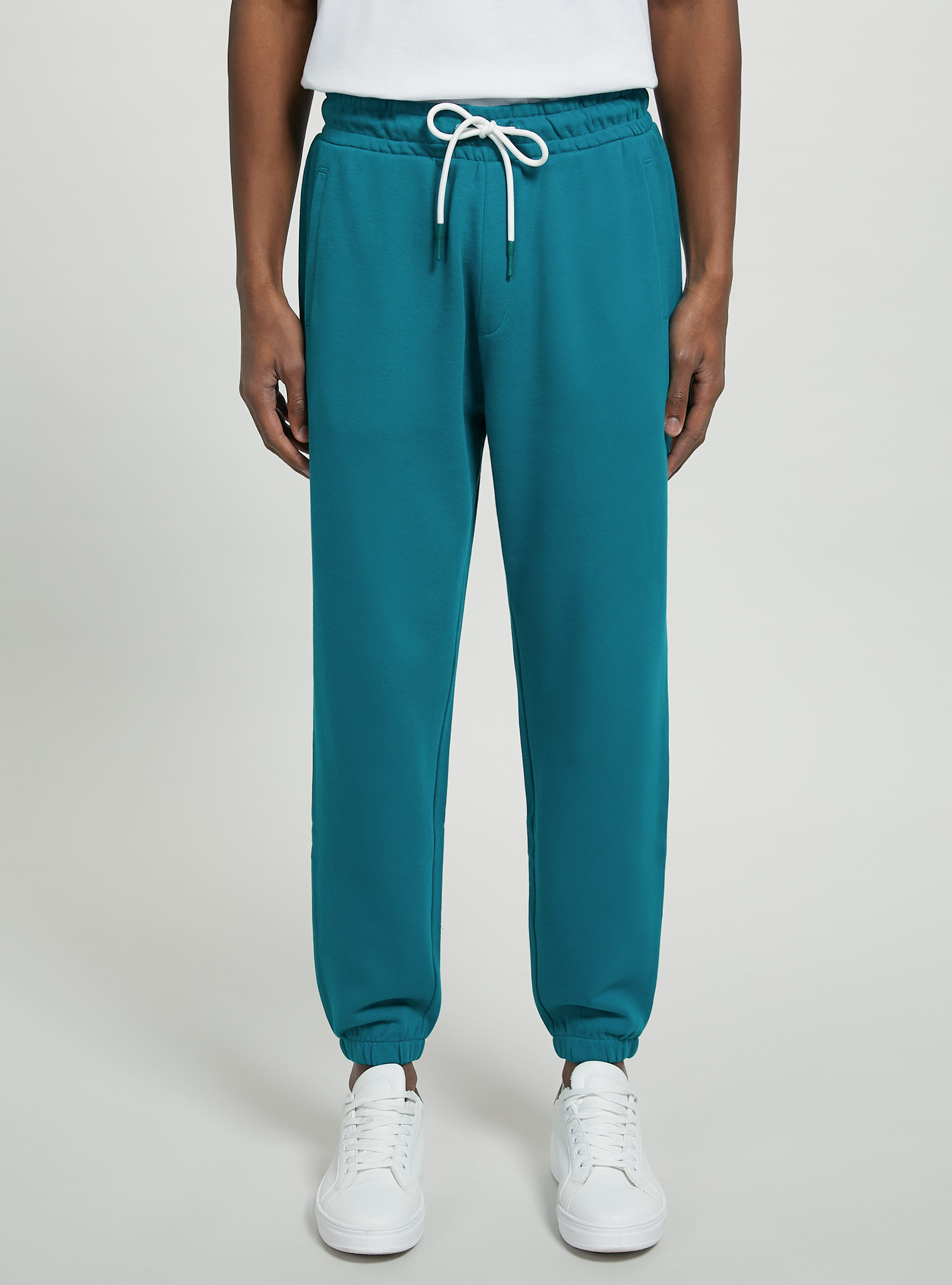 Pantalones jogger de felpa, KY2 KAKY MEDIUM