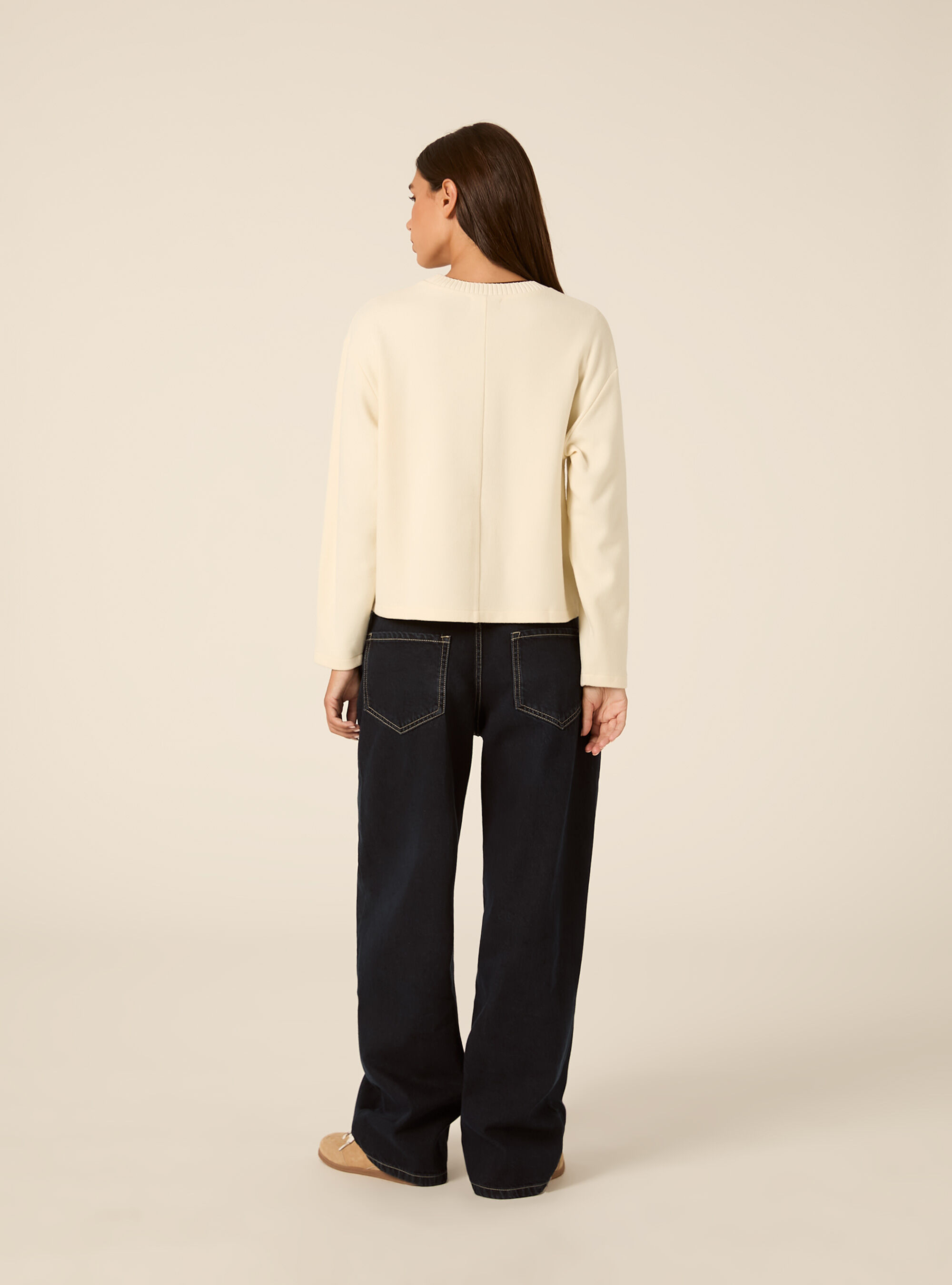 Maglia collo rotondo, WH1 OFF WHITE
