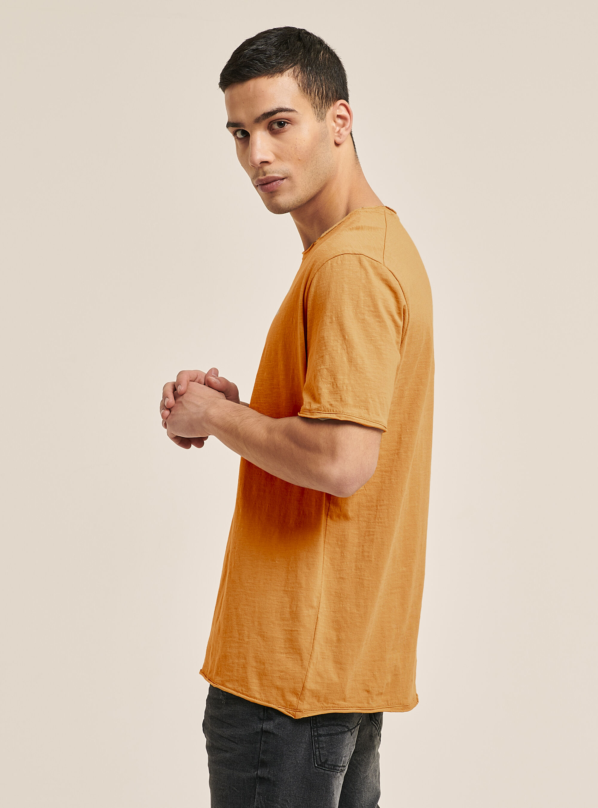 T shirt cotone tinta unita hot sale