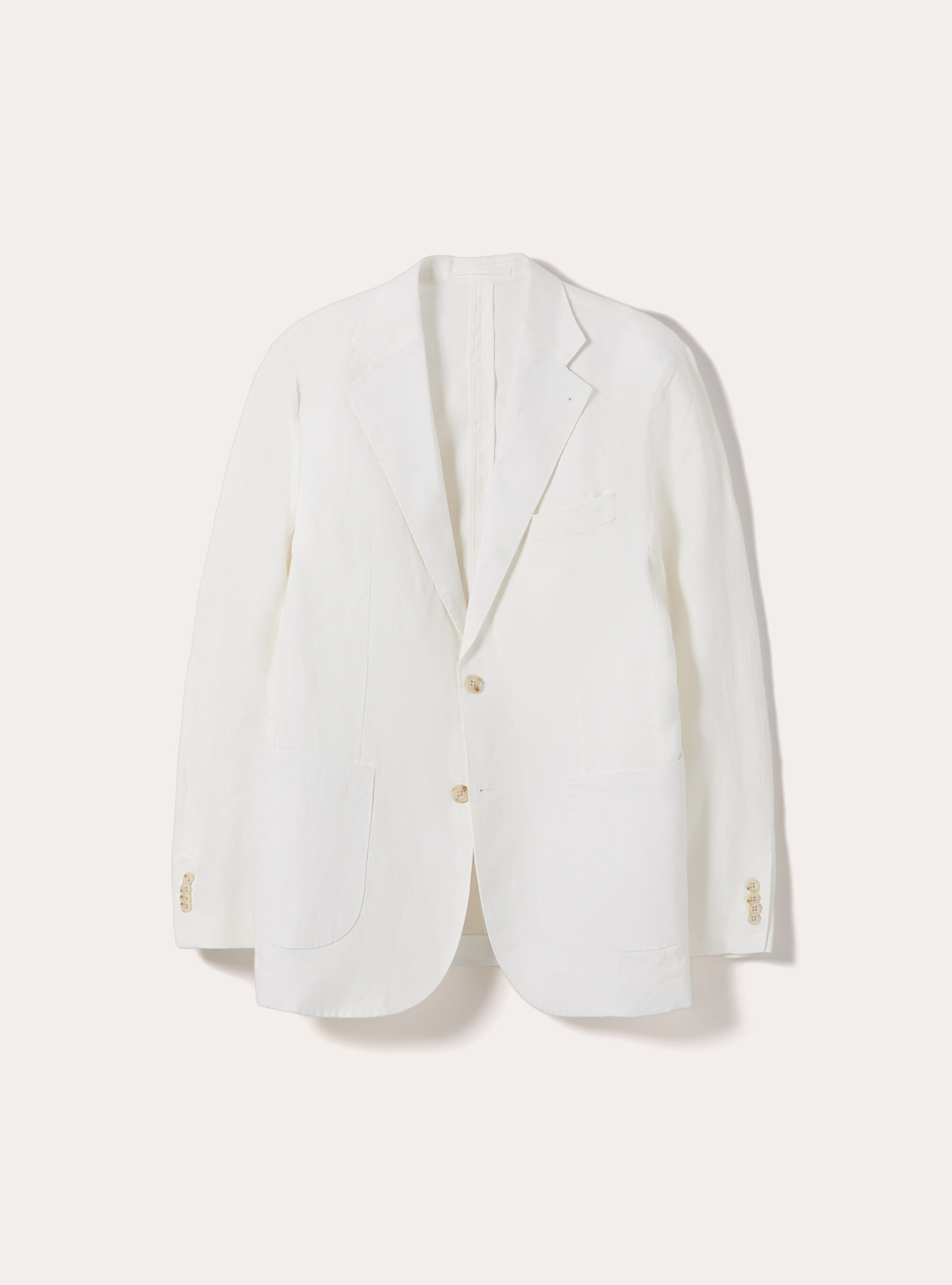 Giacca in lino monopetto, WH1 OFF WHITE