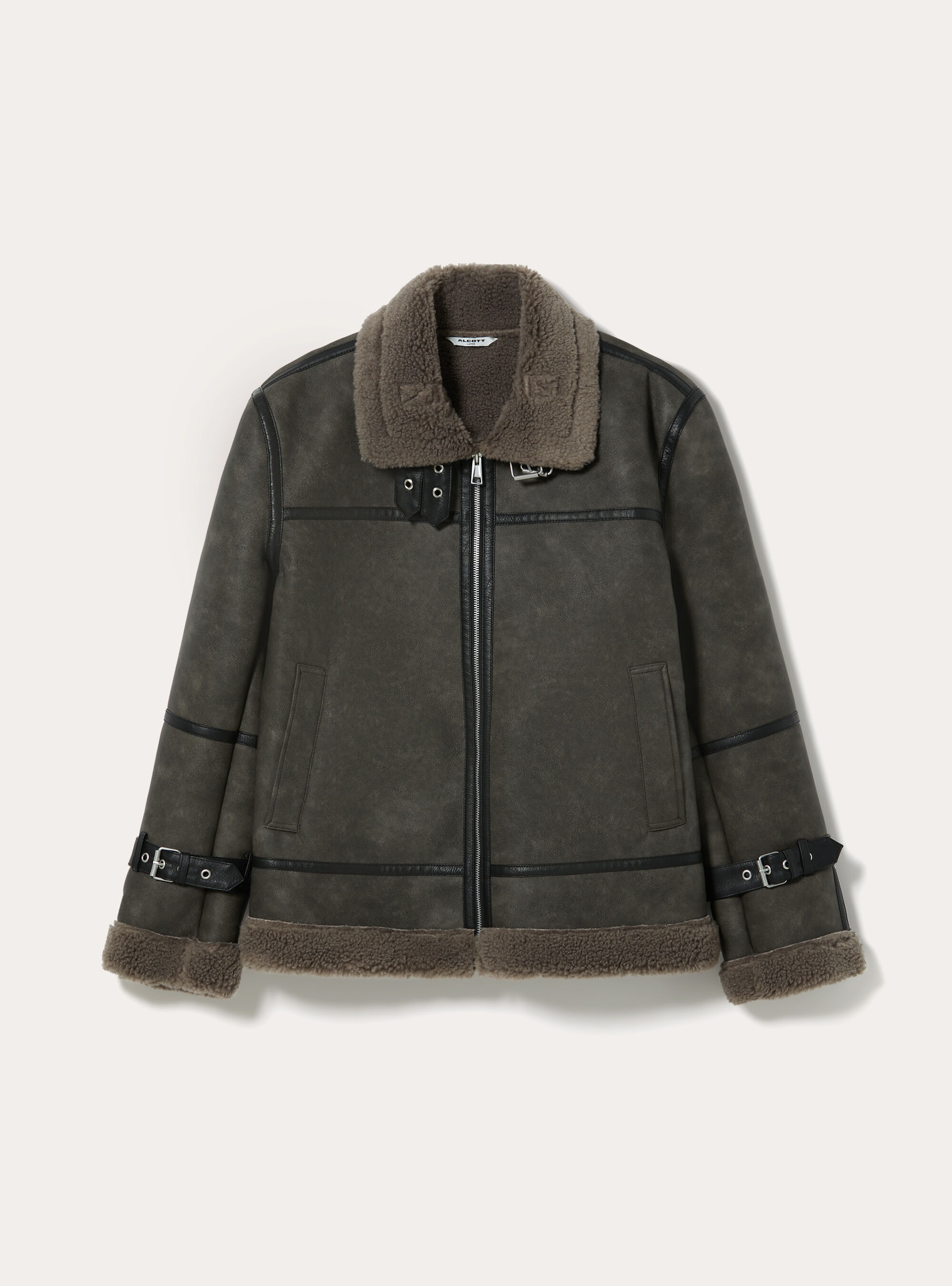 Leather-effect sheepskin jacket | Alcott | Men's Jackets Leather-effect sheepskin jacket | Alcott | Men's Jackets
