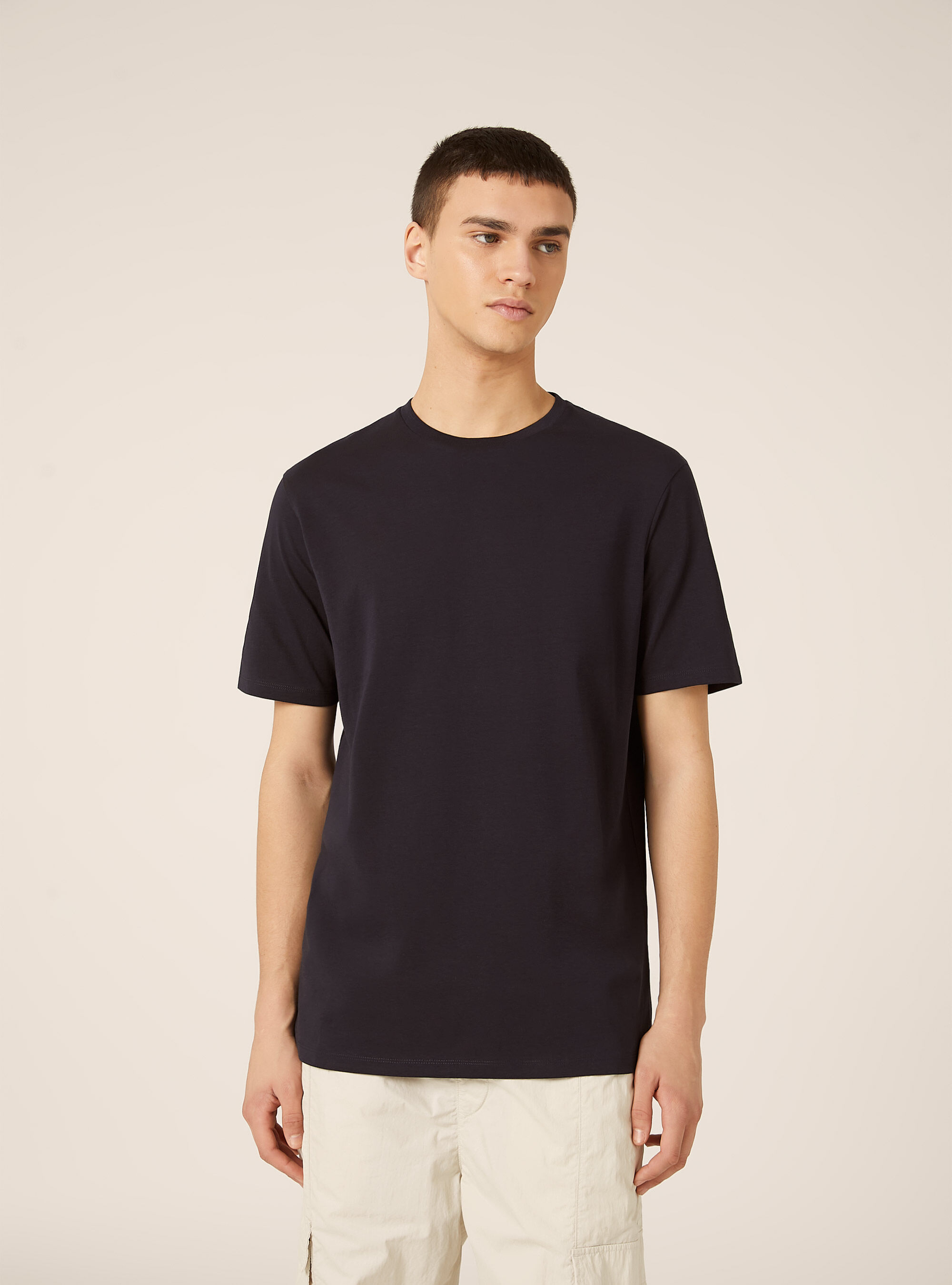 Maglietta girocollo basica, NA1 NAVY DARK