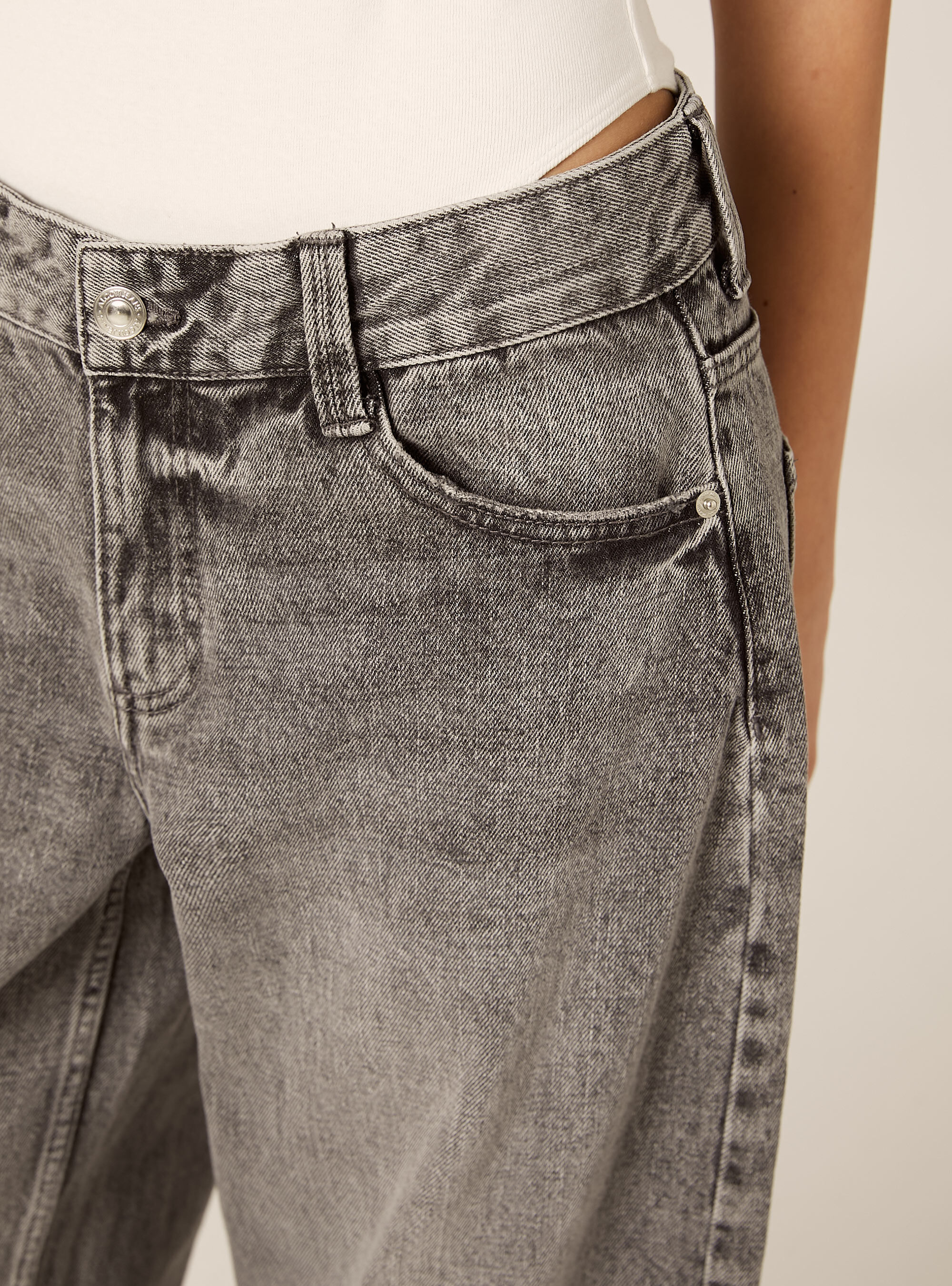 Jeans baggy barrel, D00G GREY