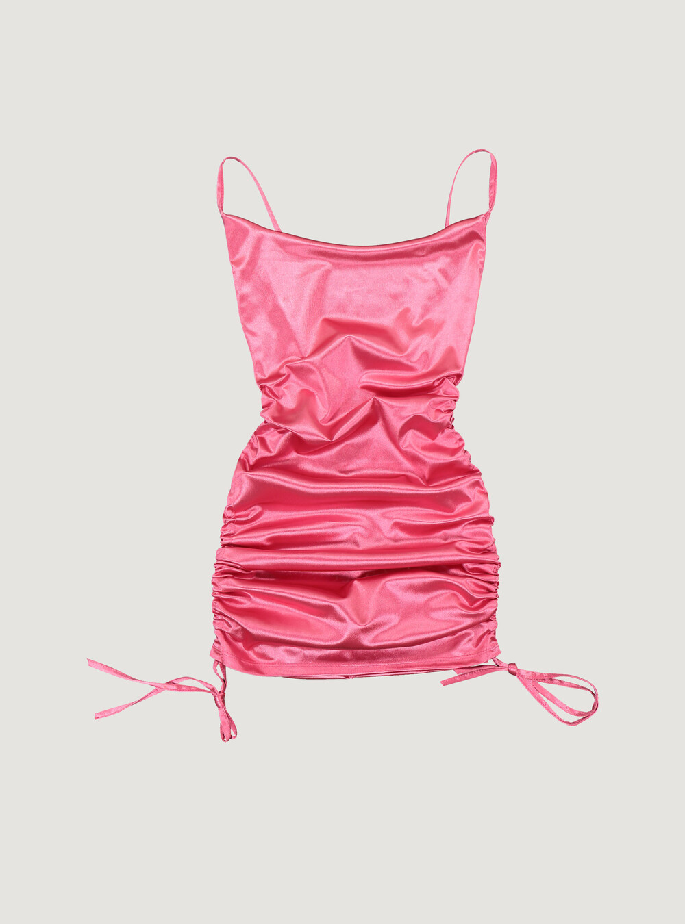 Abito mini con lacci laterali