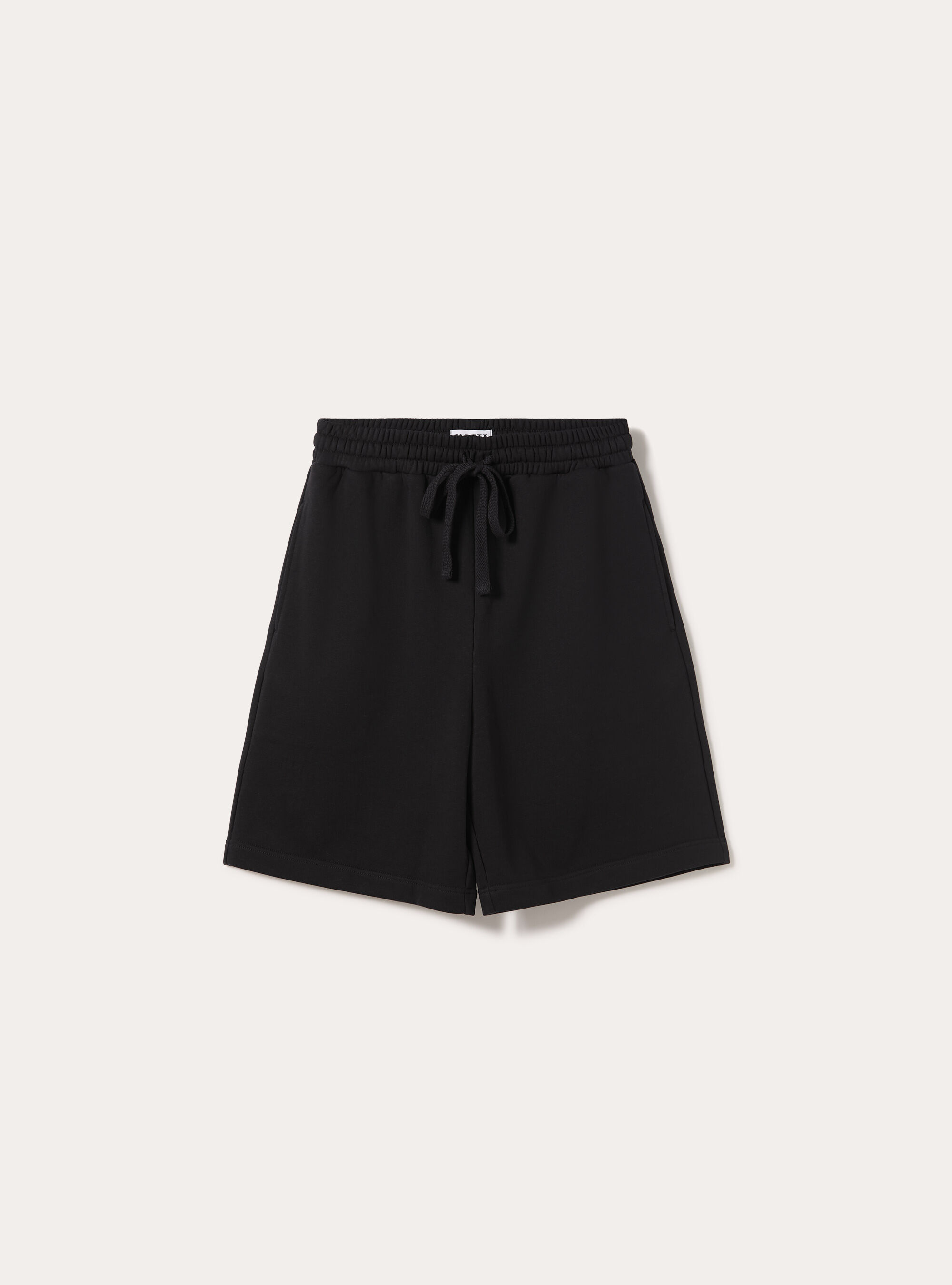 Bermuda  basico in felpa, BK1 BLACK