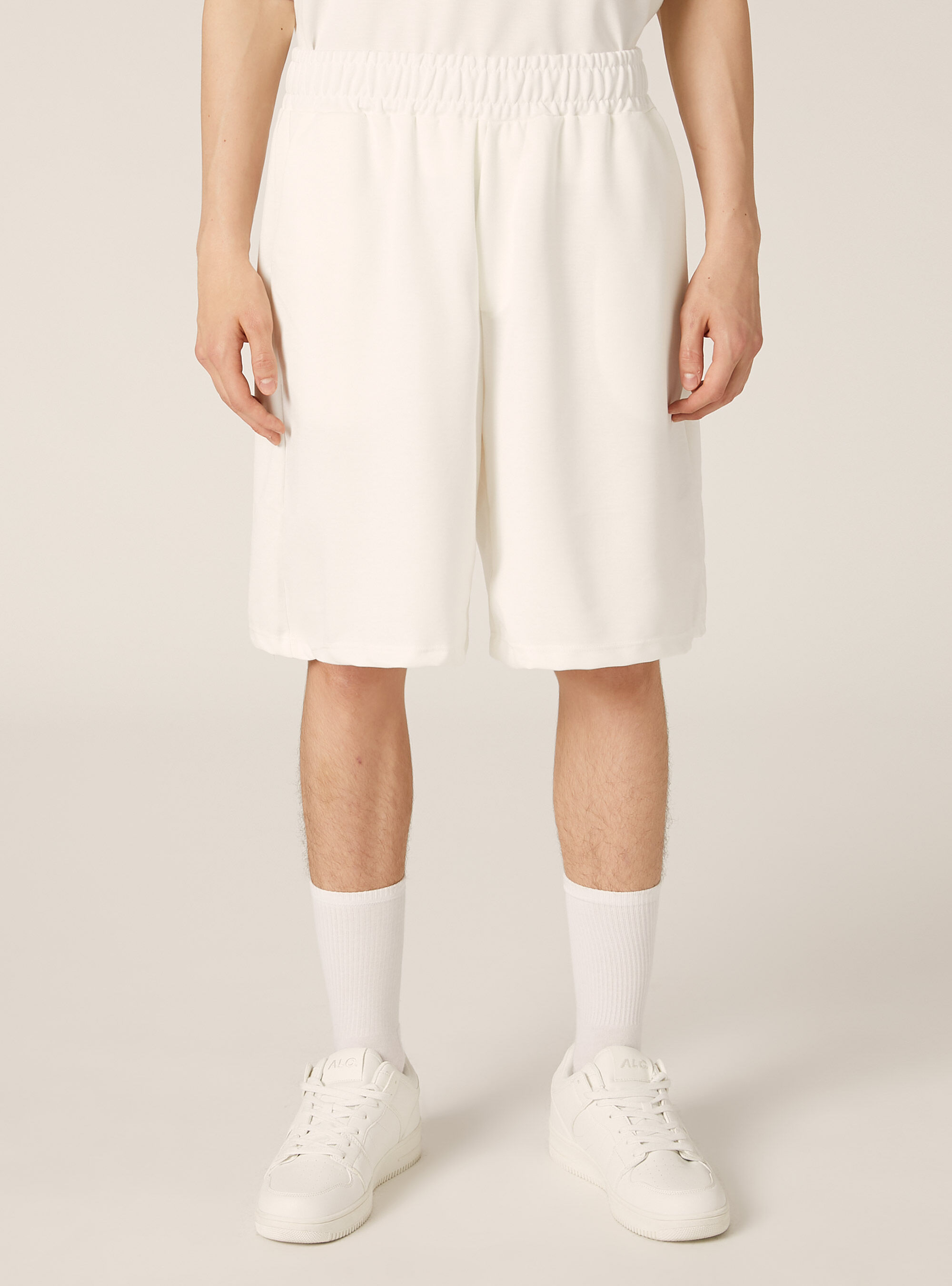 Loose Fit Bermuda Shorts, WH2 WHITE