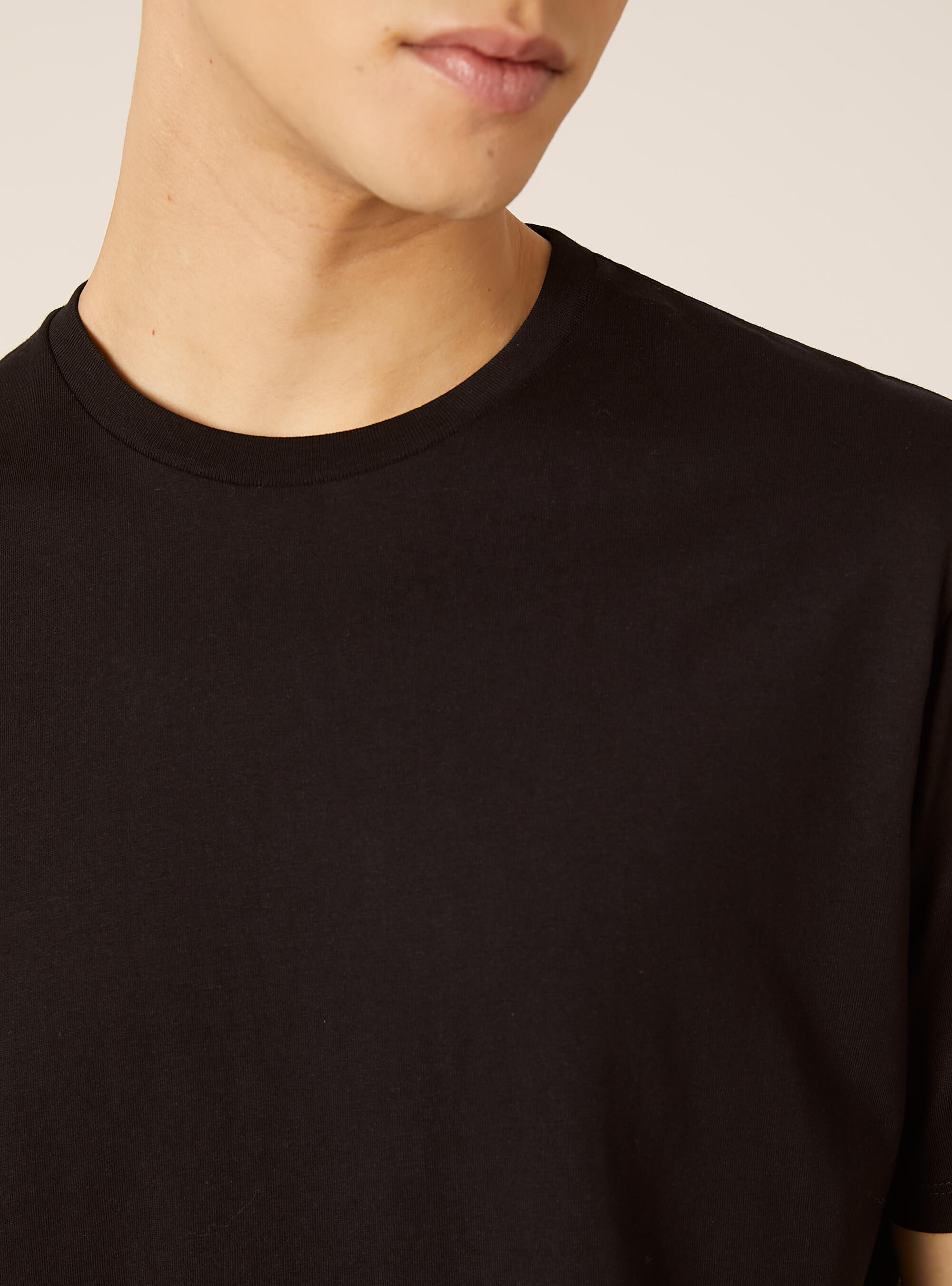 Maglietta girocollo basica, BK1 BLACK