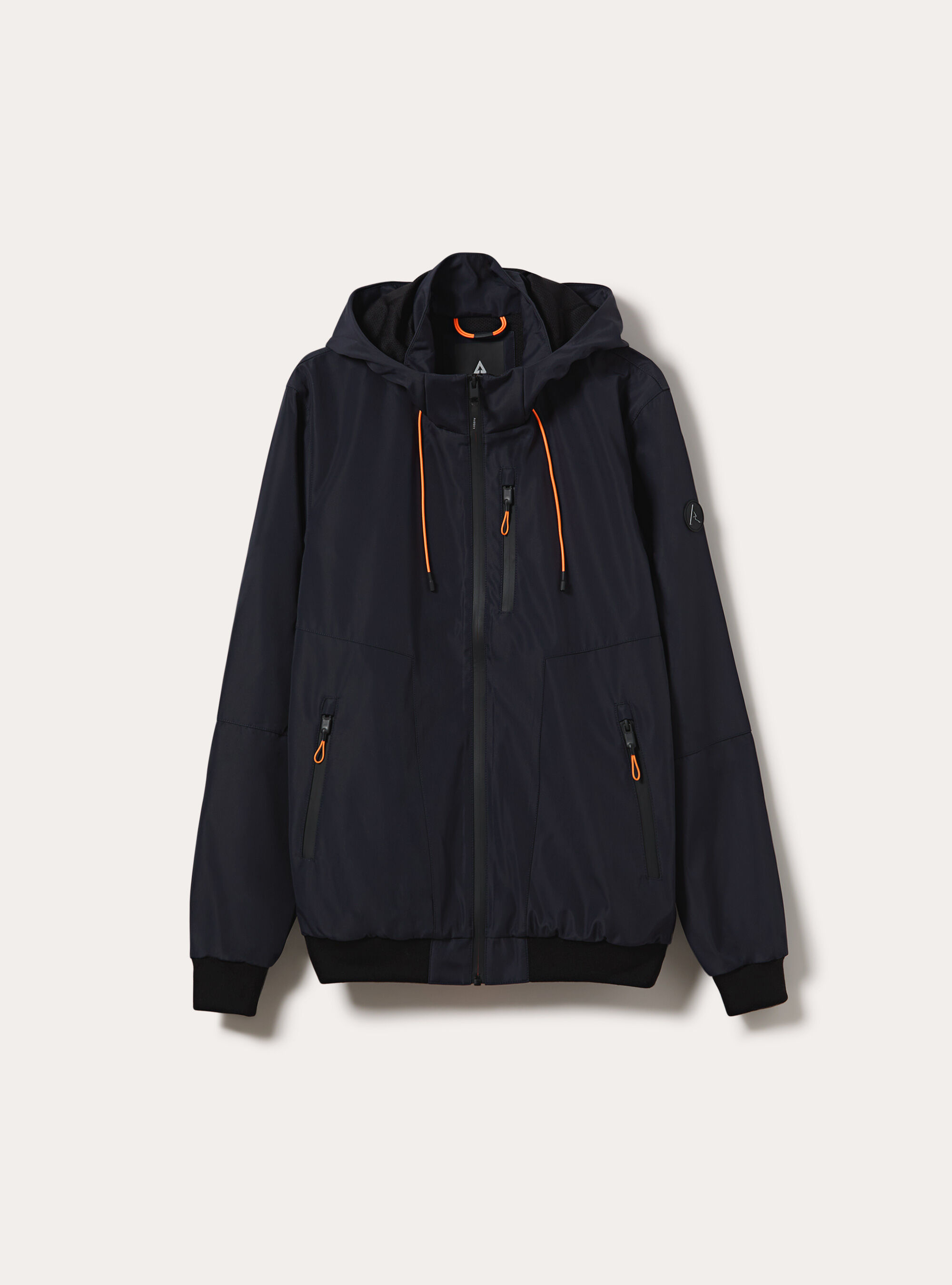 Bomber antivento con cappuccio, NA1 NAVY DARK
