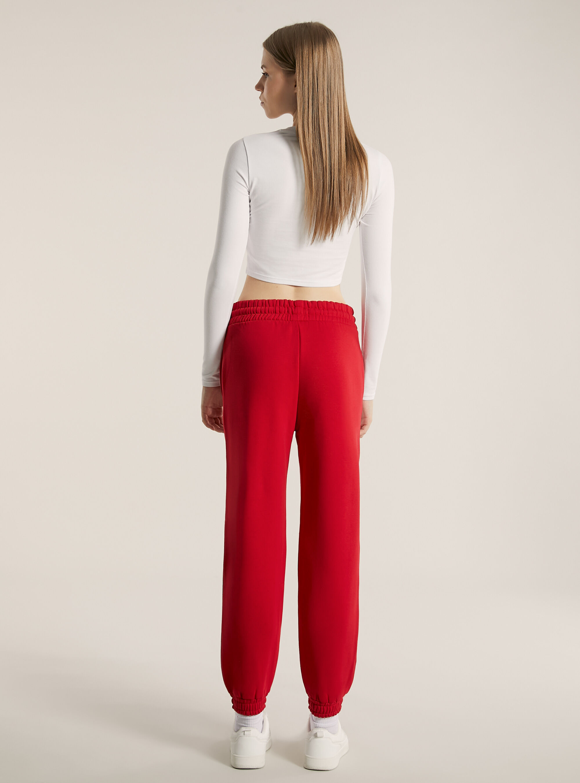Pantal&oacute;n jogger de felpa, RD2 RED MEDIUM