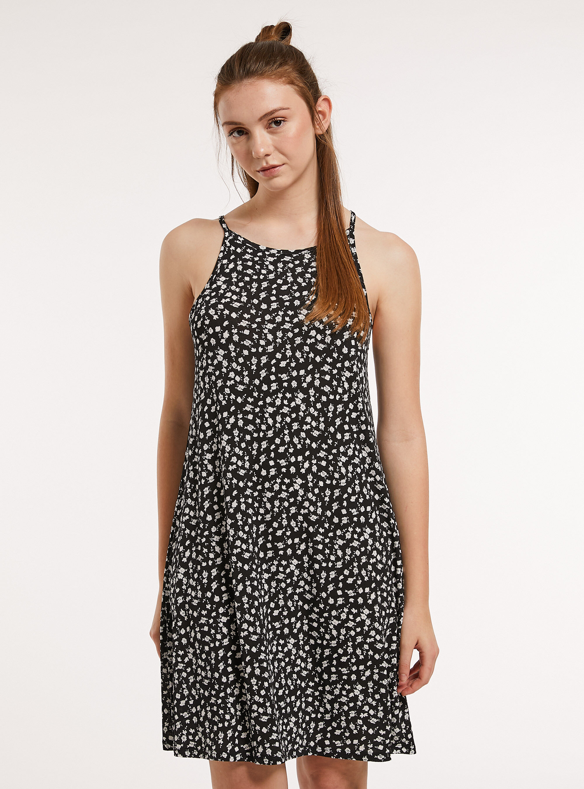 Abito corto fantasia, BK1 BLACK