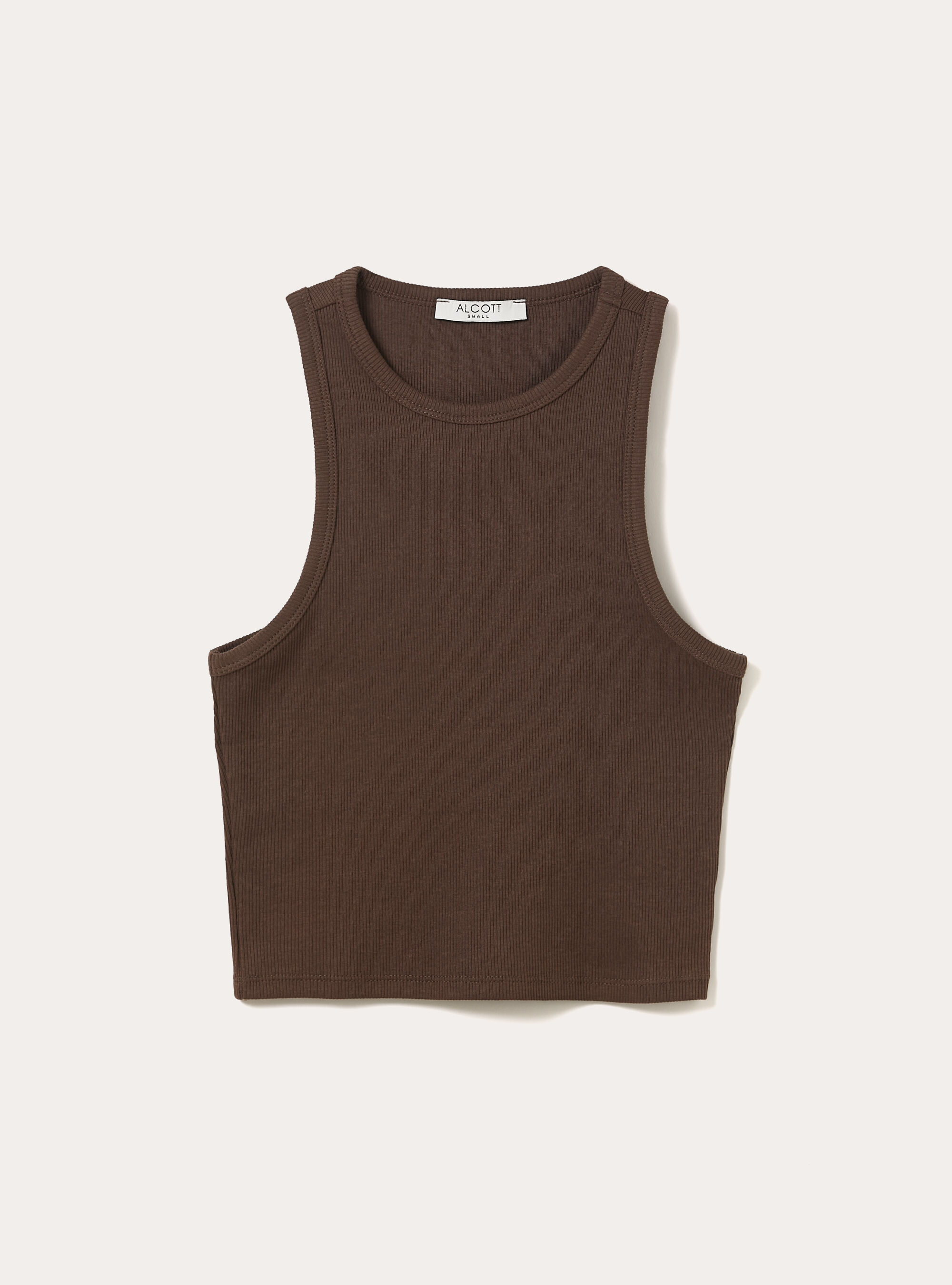 Canotta basic in cannete', BR2 BROWN MEDIUM