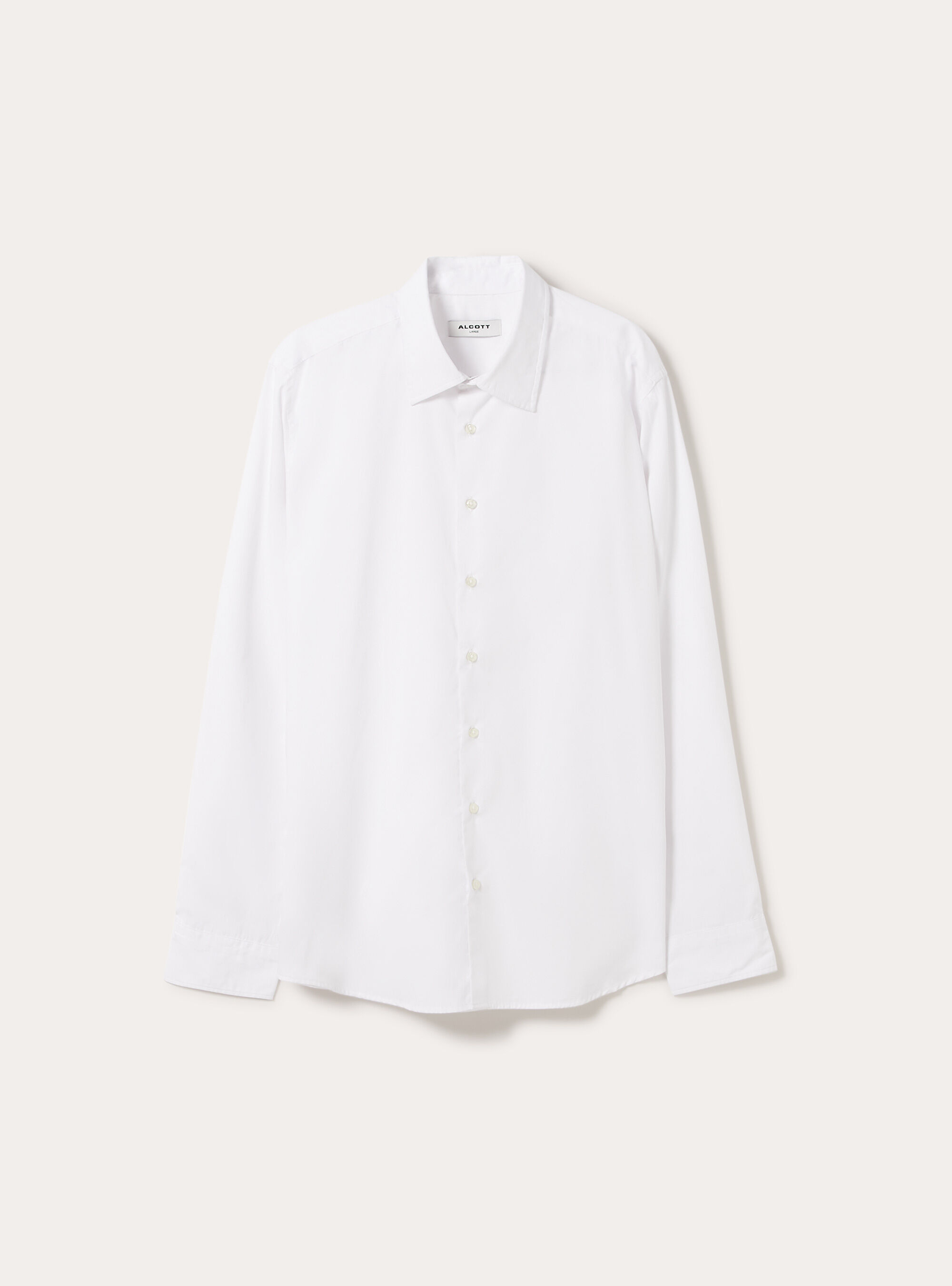 Camisa de manga larga lisa, WH1 OFF WHITE