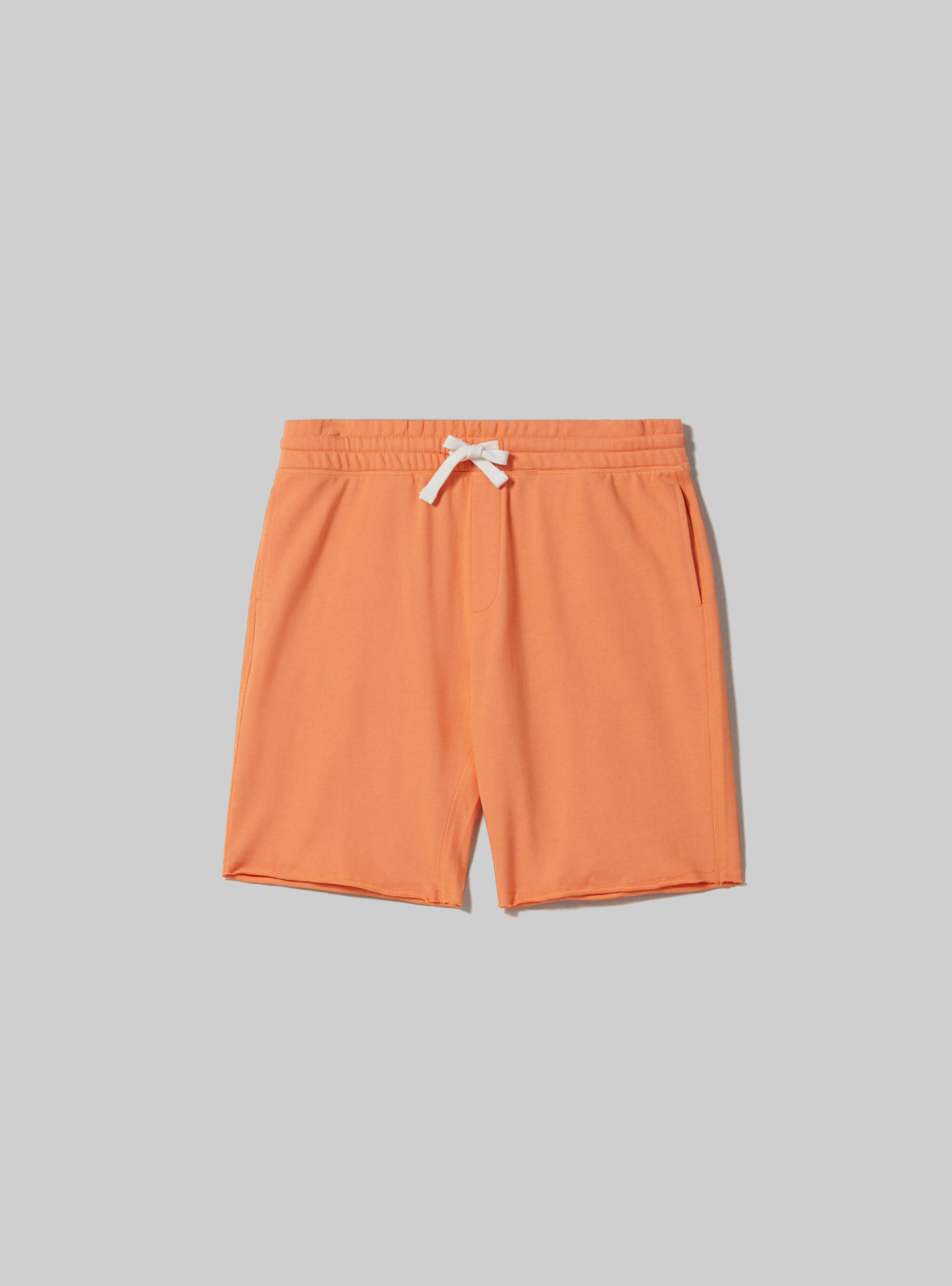 Cotton jogger bermuda shorts