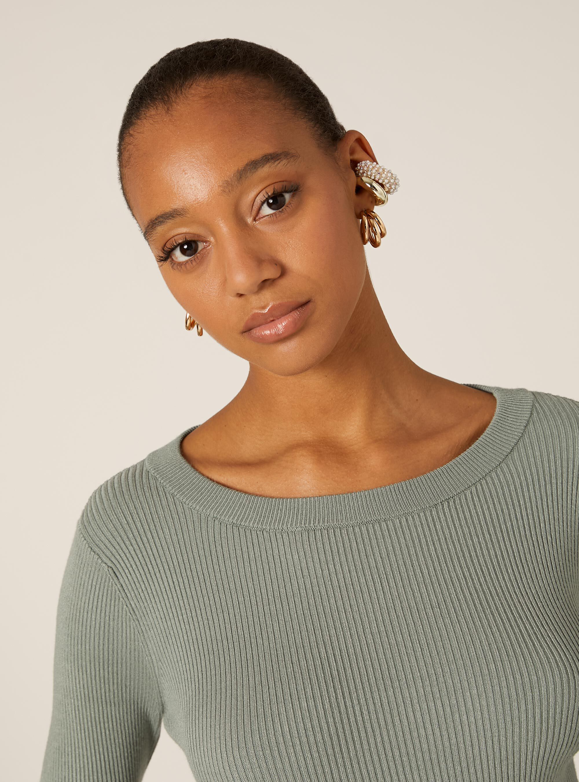 Lightweight ribbed knit, KY3 KAKY LIGHT