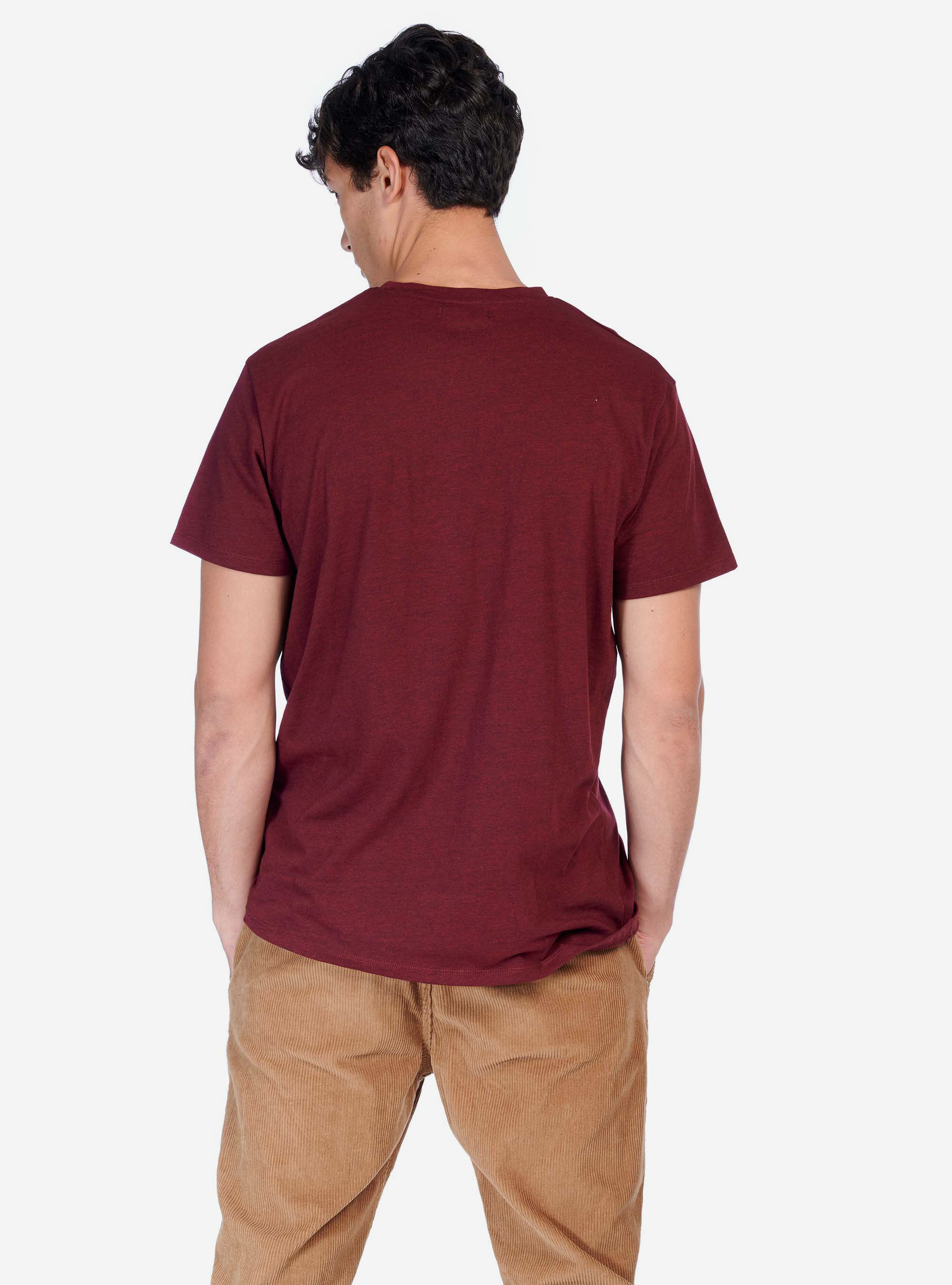 COLOR BLOCK T-SHIRT, C3319 BORDEAUX