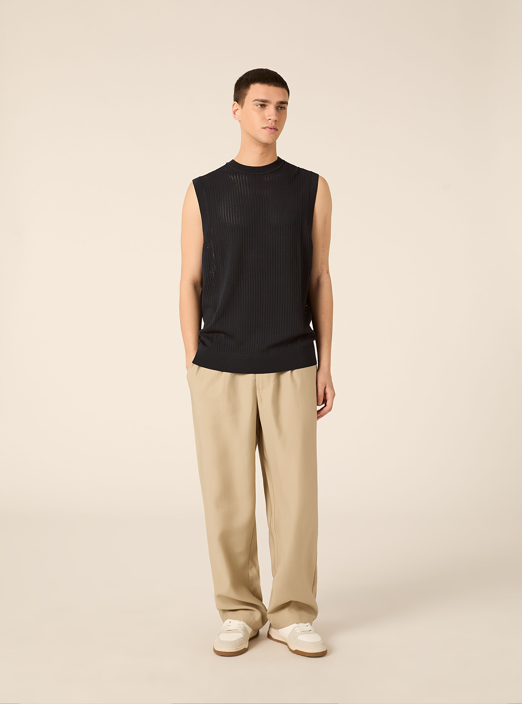 Gilet regular fit in maglia