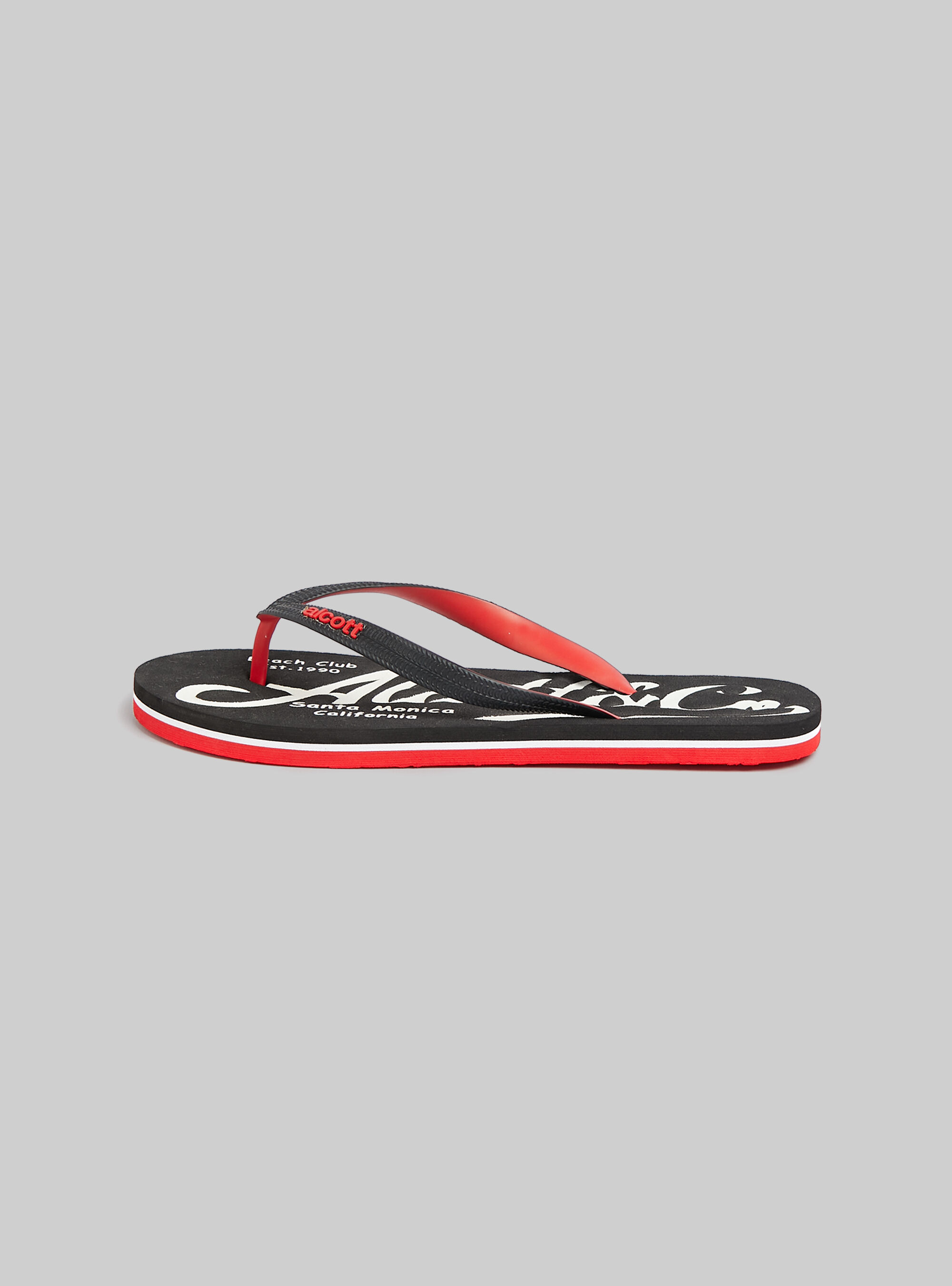 Infradito con logo a constrasto