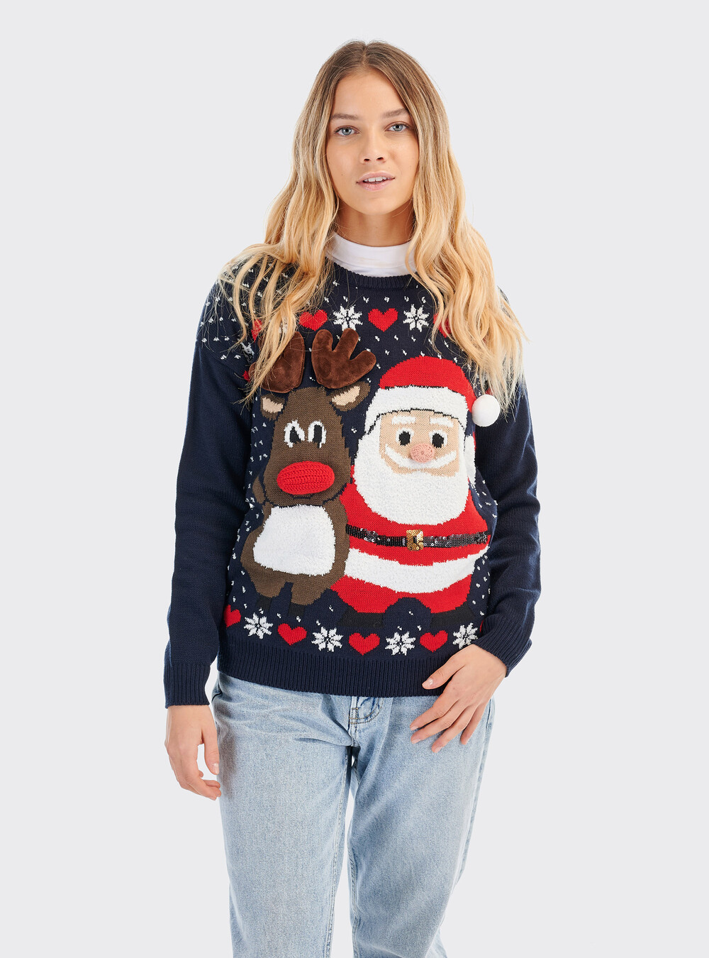 Maglioni Di Natale Maglioncino Con Renne Pullover Natalizio Con