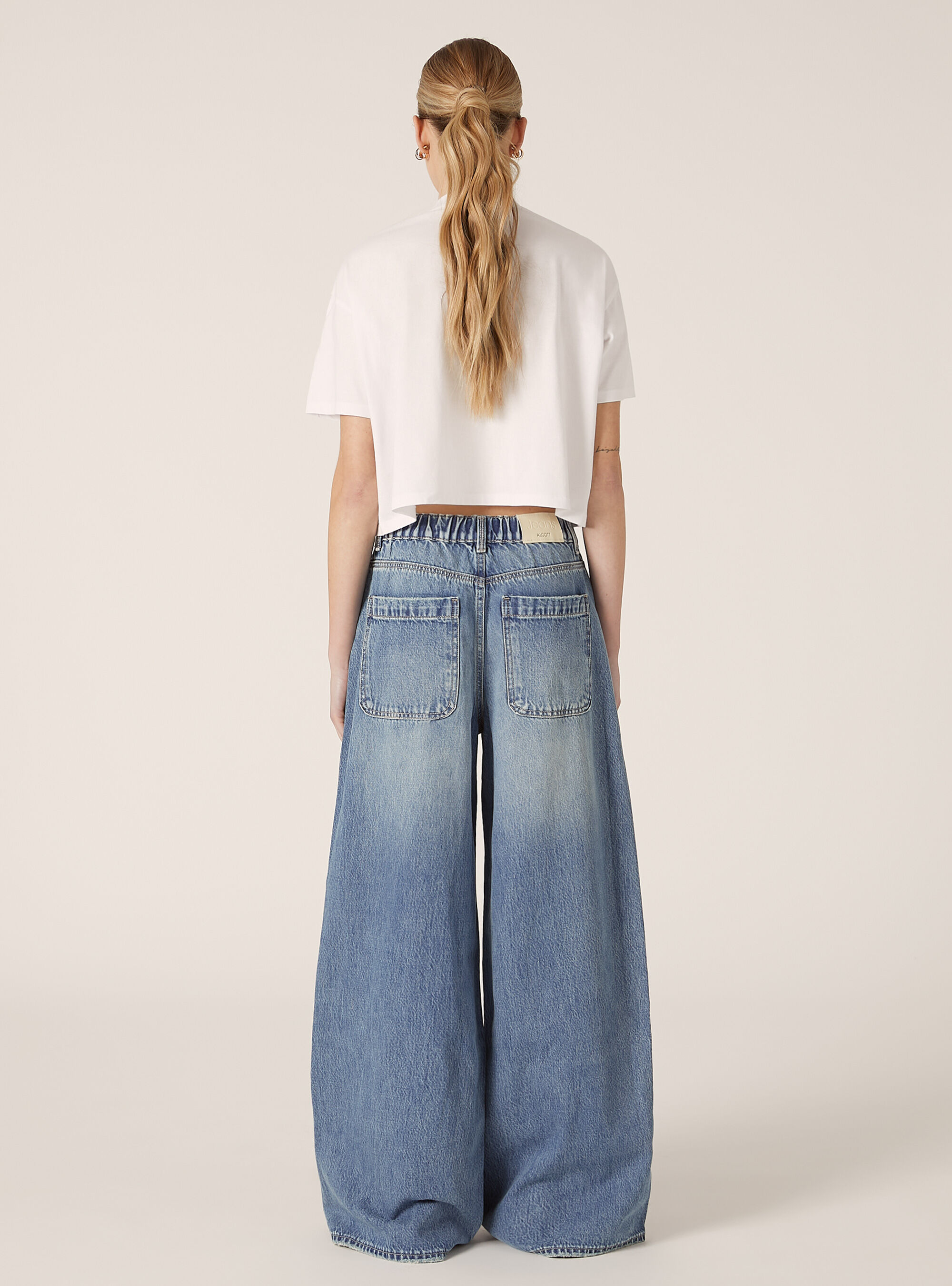 【VETEZE】23SS★ Oversize One Tuck Denim Pants WIDE-LEG DENIM PANTS - GRAY | COS