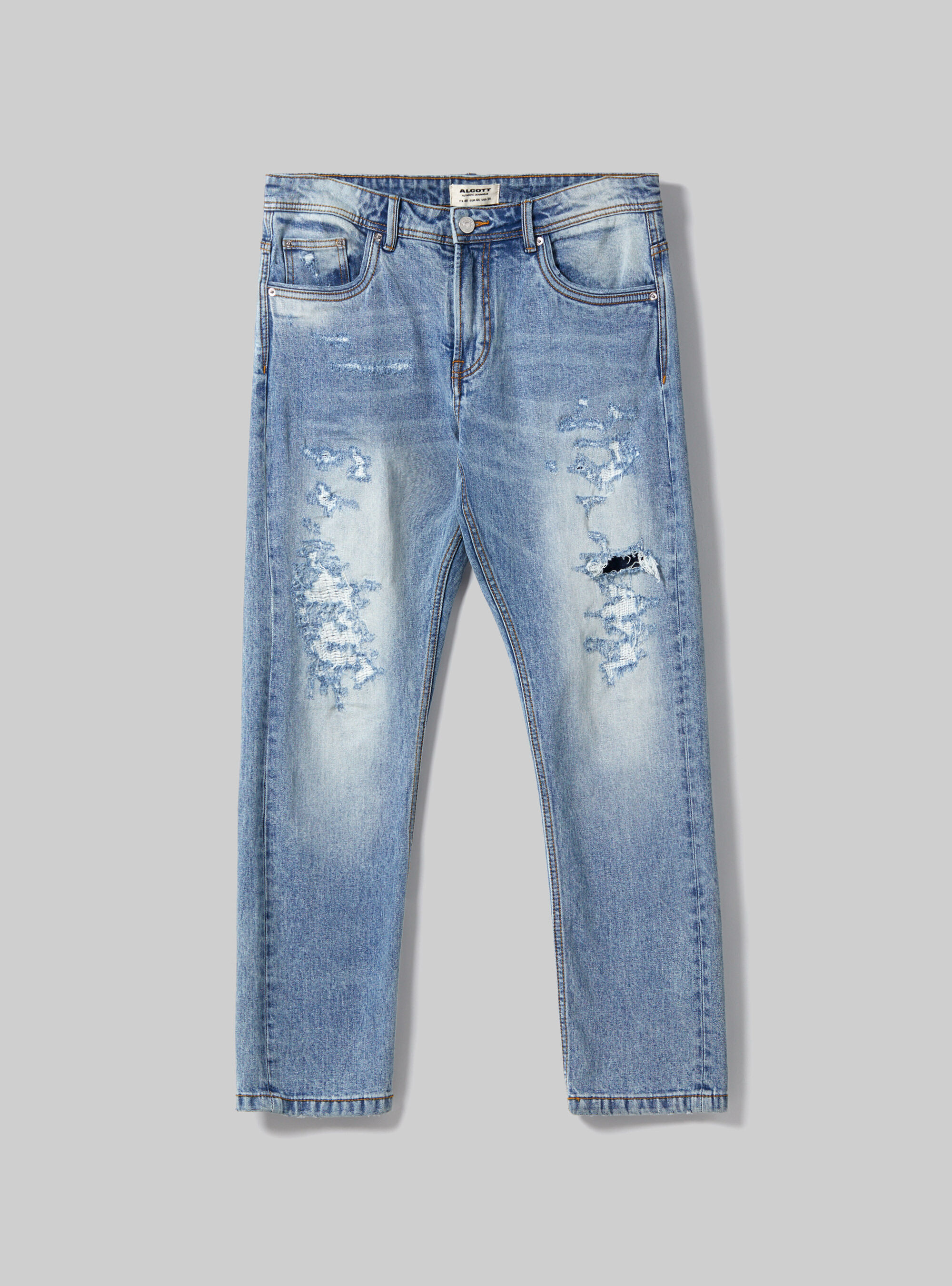 Jeans with a outlet lot of rips