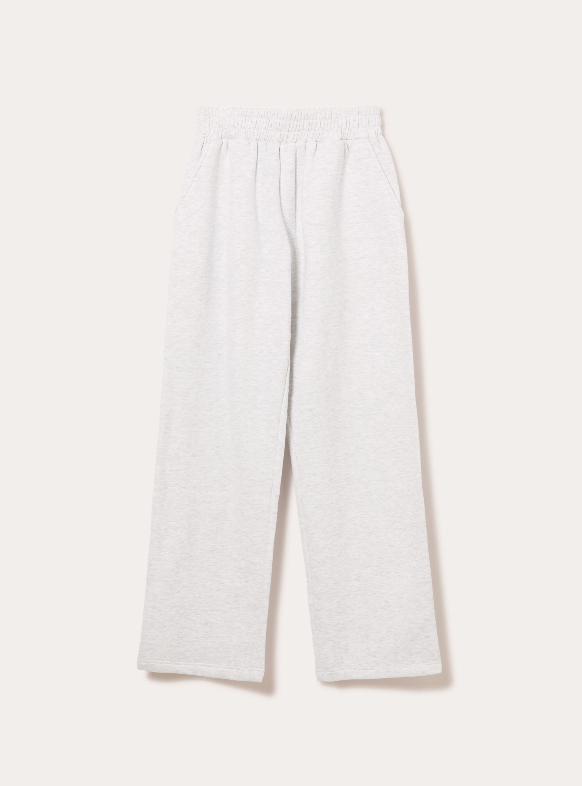 Pantalon ample en molleton, MGY3 GREY MEL LIGHT
