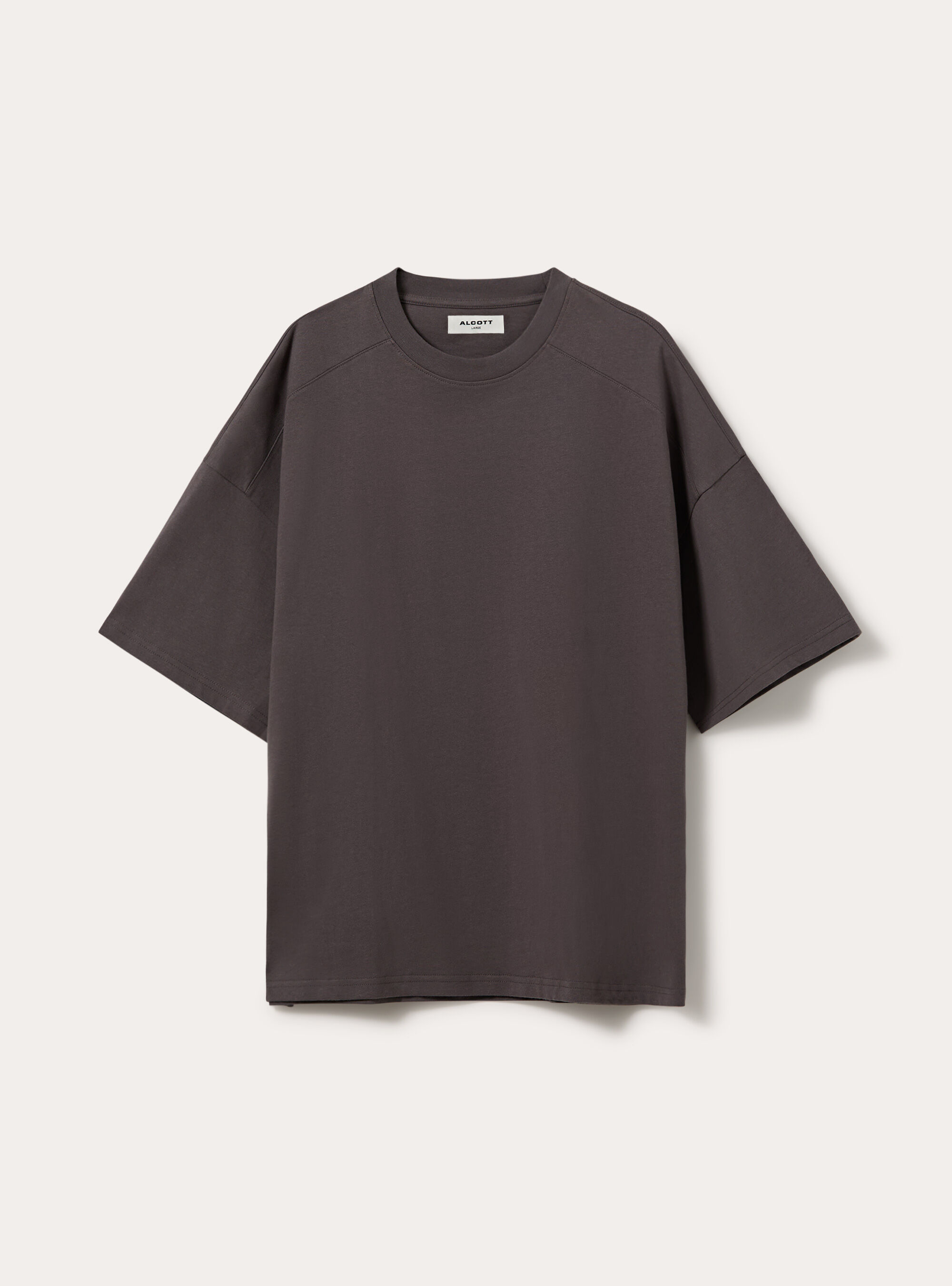 T-shirt boxy fit con tagli sulle spalle, GY1 GREY DARK