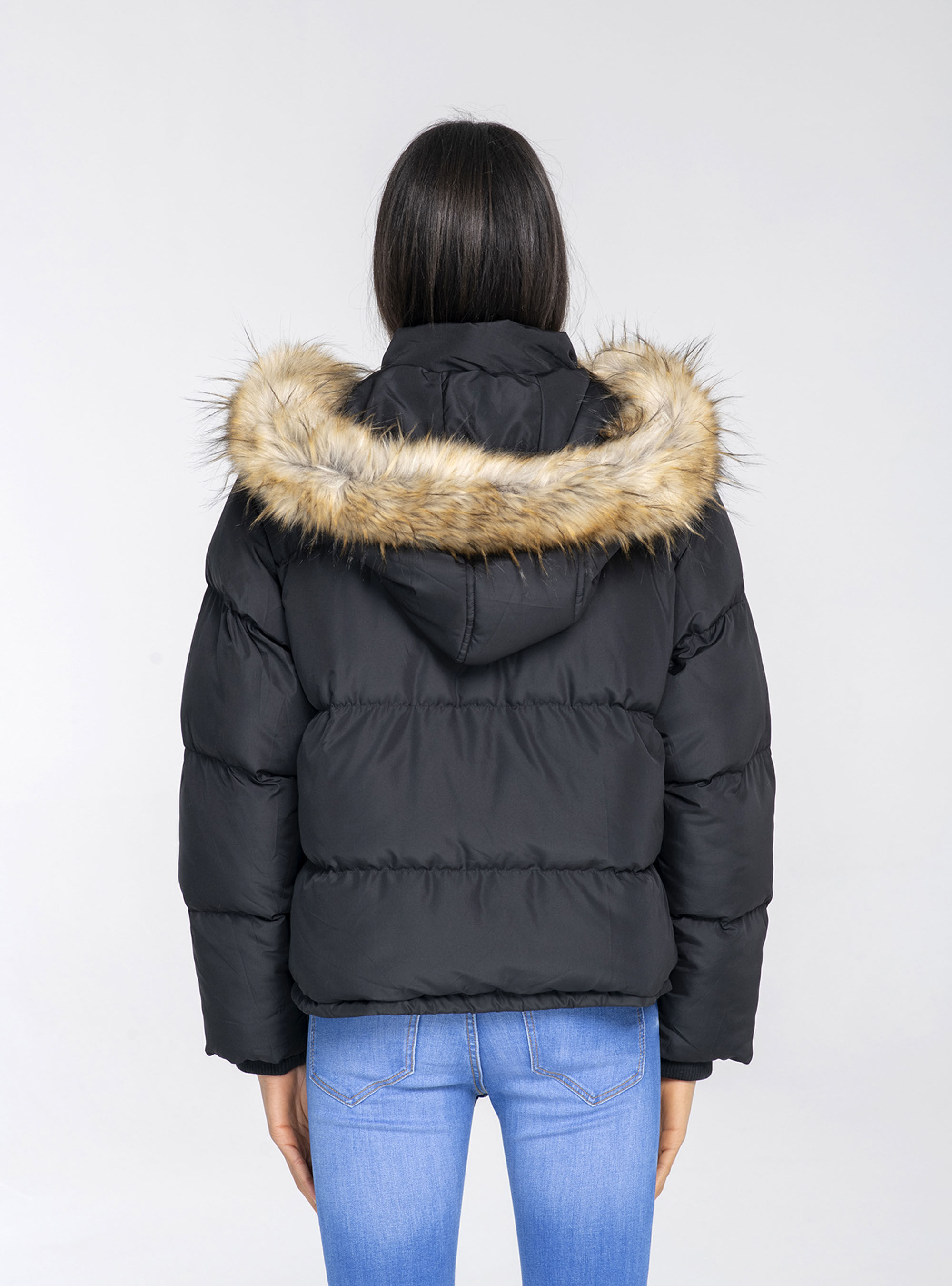 Puffa jacket, BLACK