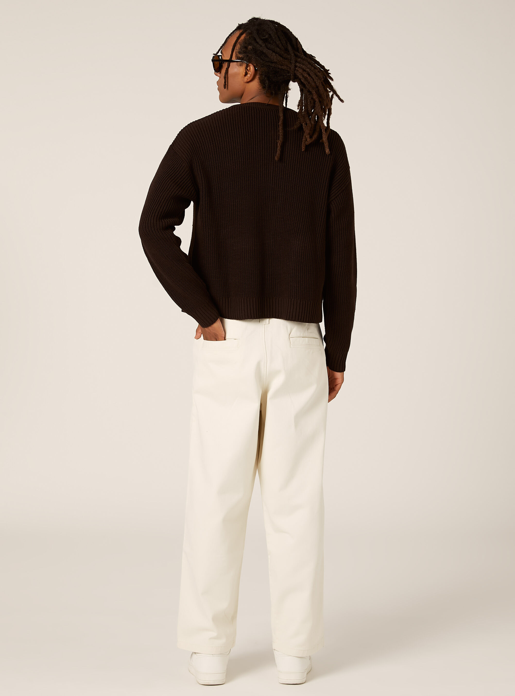 Strickjacke in Boxy-Fit, BR1 BROWN DARK