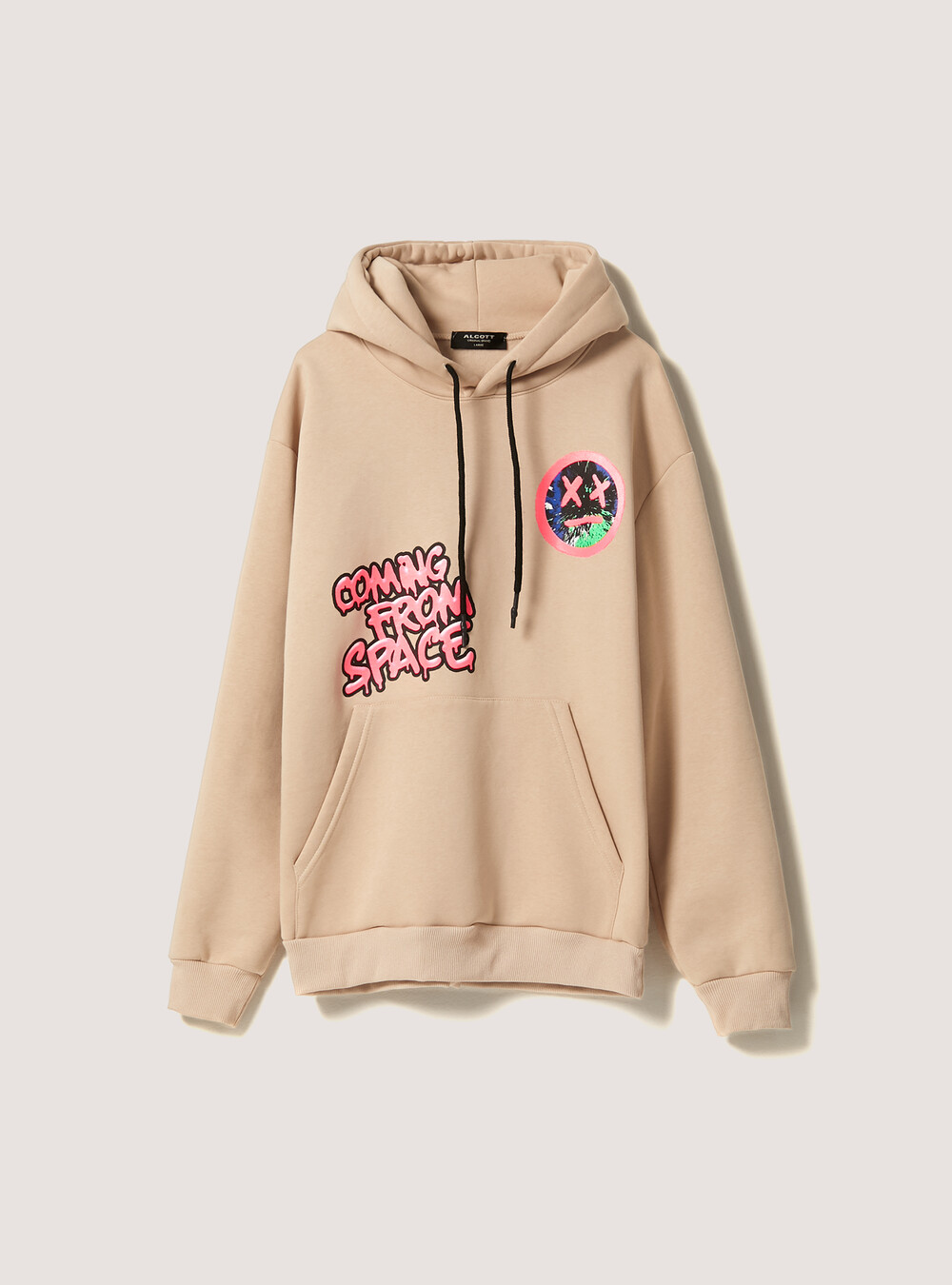 Womens Hoodie Sweat Hoodie Smile Marshmello Soft Smile Hoodie