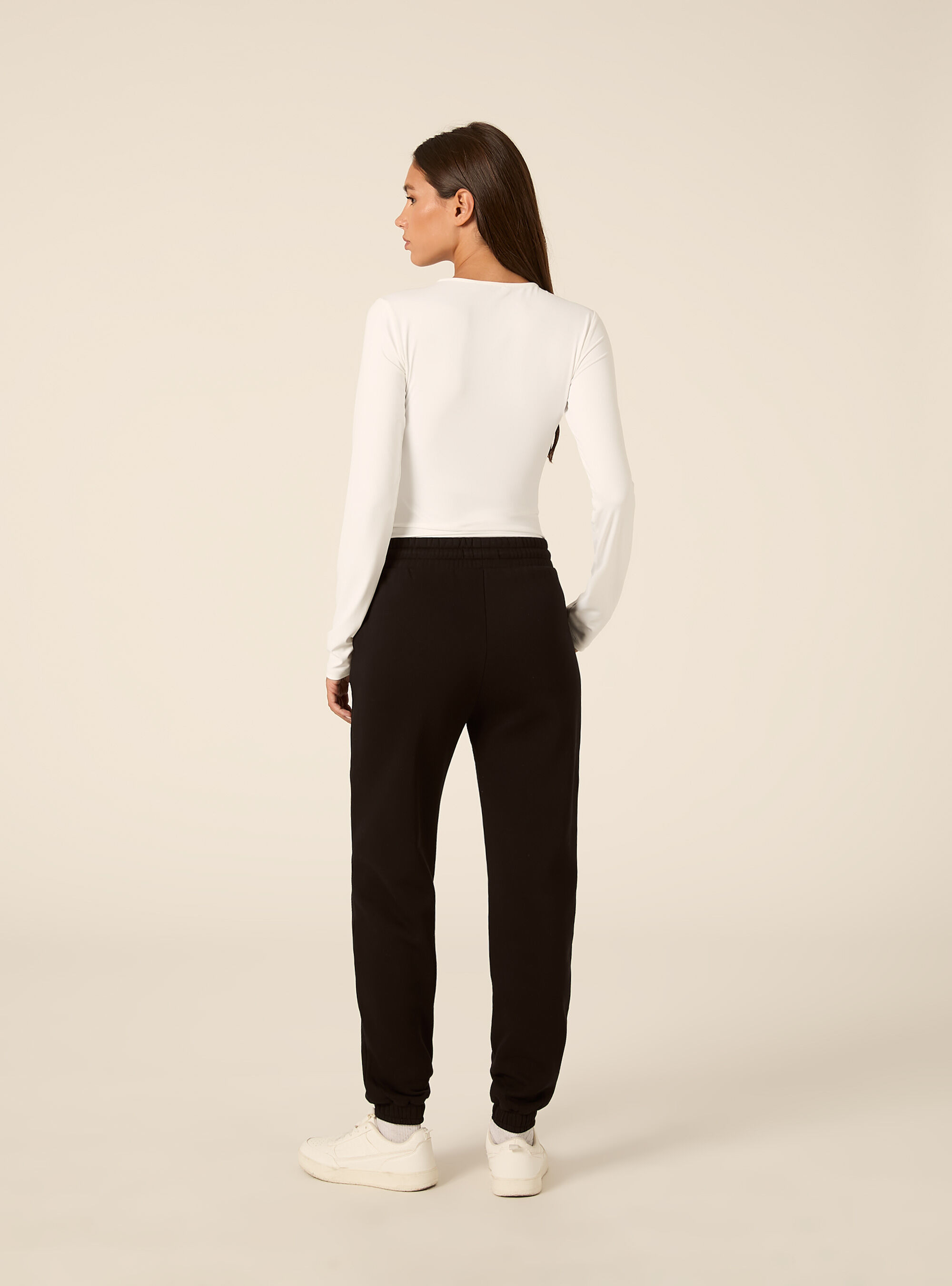 Jogger basic tinta unita, BK1 BLACK